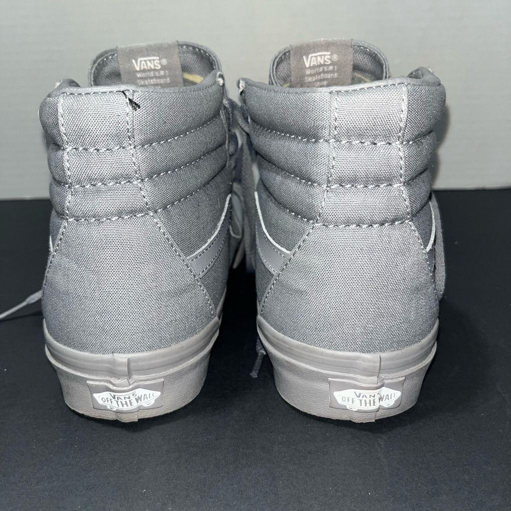 Vans Vans SK8-Hi Top Triple Gray Casual Skate Shoes Sneakers Size US 9 / IT 39 - 3 Thumbnail