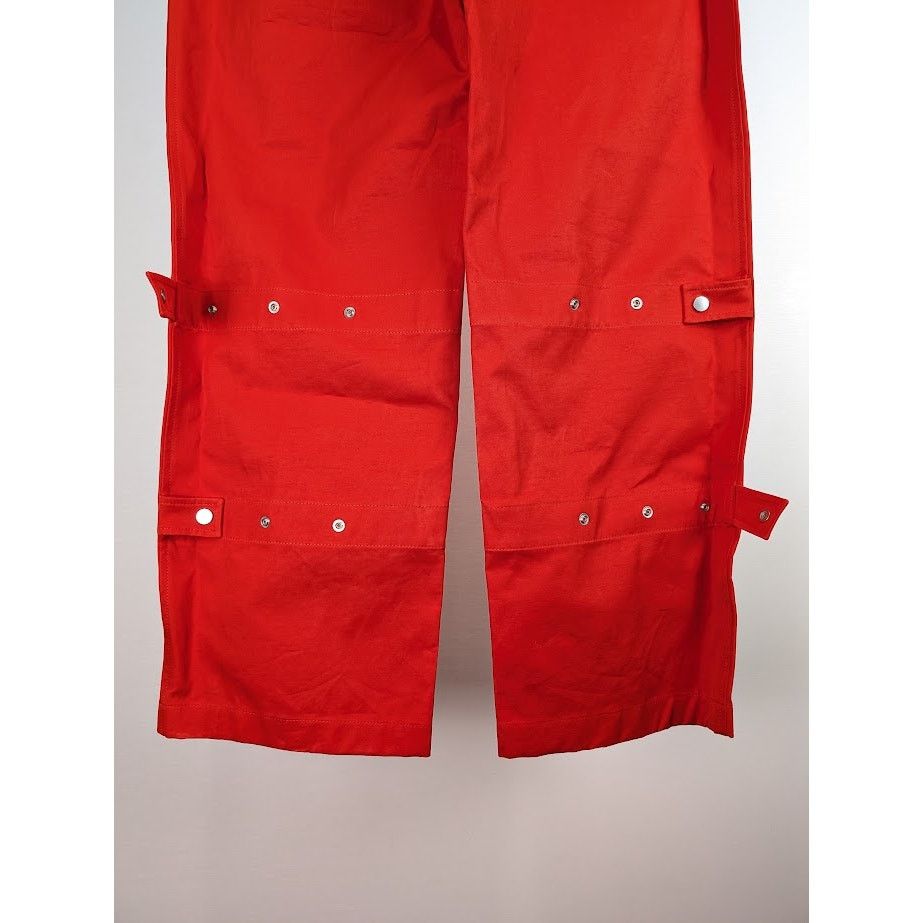 Bottega Veneta o1rshd1 Cotton Twill Sanded Trouser in Red Size US 34 / EU 50 - 11 Thumbnail