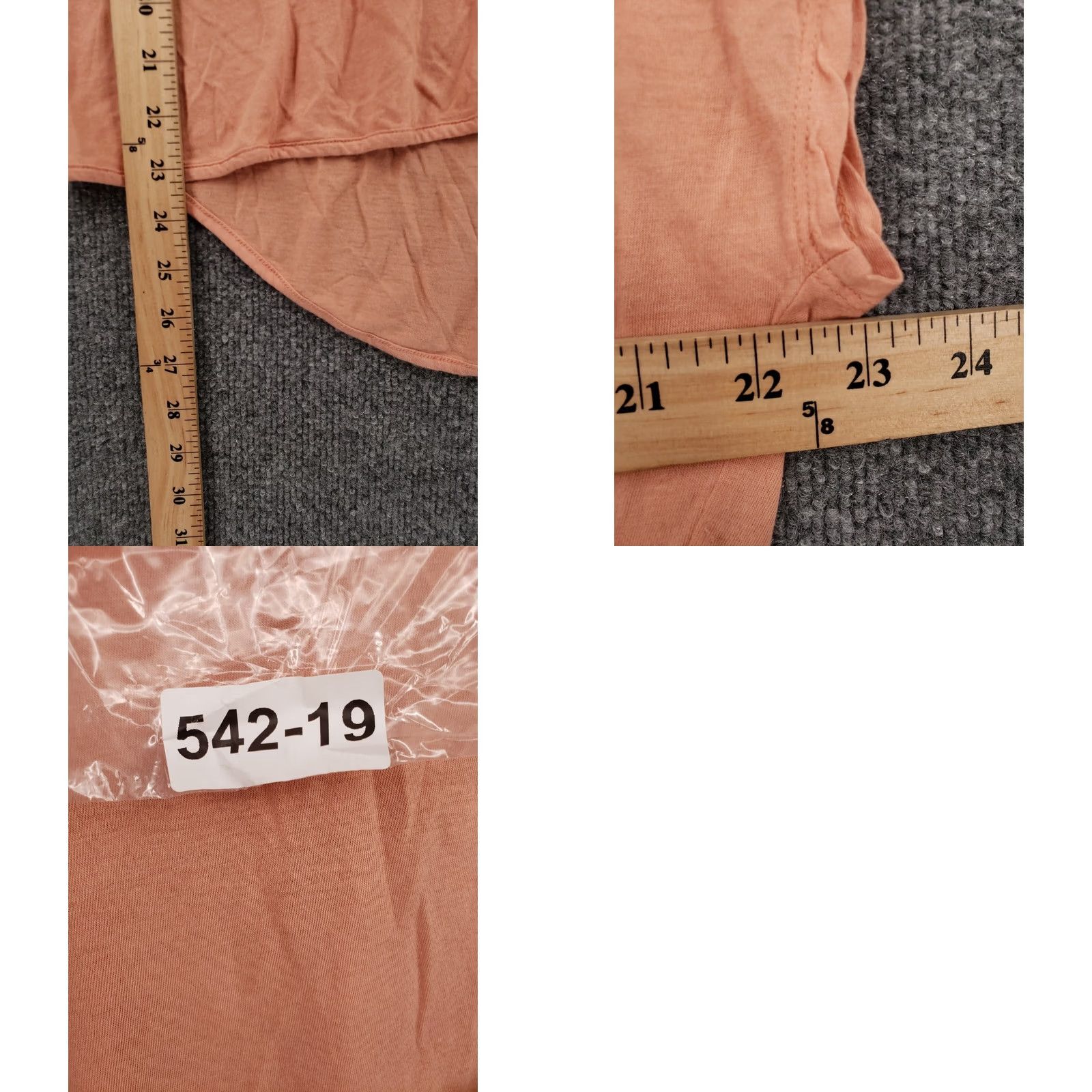 Express Express T-Shirt S Small Orange V-Neck Dolman Sleeves Asymmetric Hem Womens Size S / US 4 / IT 40 - 8 Thumbnail