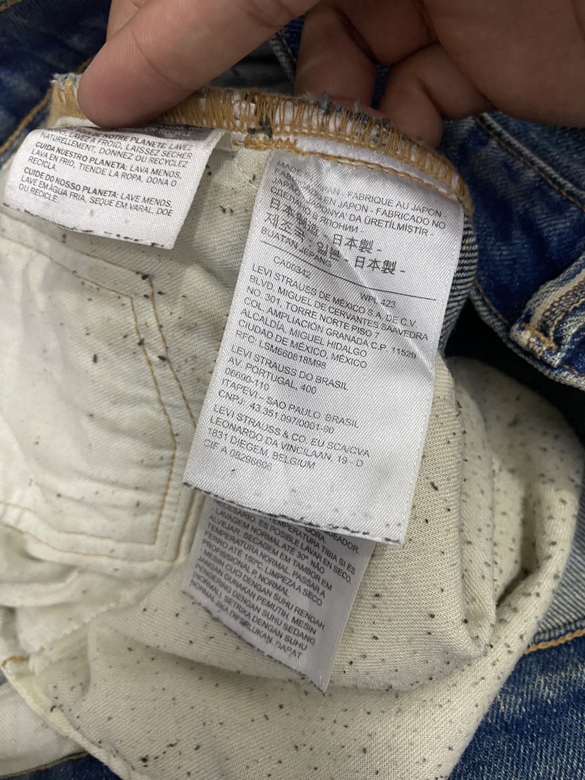 Japanese Brand × Levi's × Levi's Made & Crafted LEVIS MADE & CRAFT JAPAN MADE SELVEDGE DISTRESSED DENIM JEAN Size US 35 - 18 Thumbnail