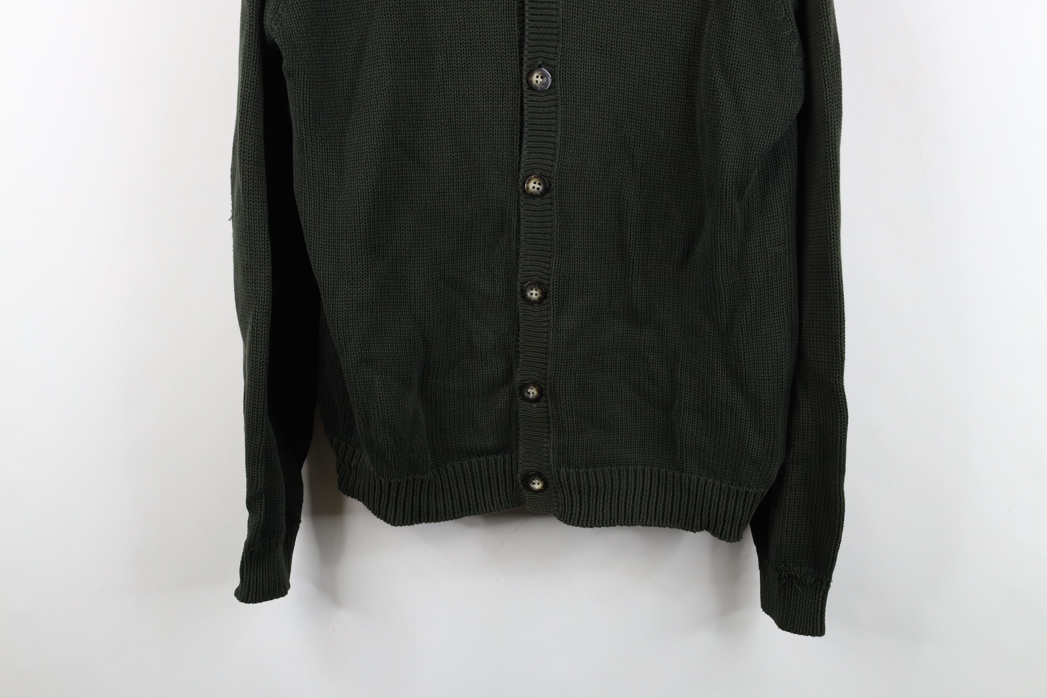 Eddie Bauer Vintage 90s Eddie Bauer Cotton Knit Cardigan Sweater Green Size US M / EU 48-50 / 2 - 3 Thumbnail
