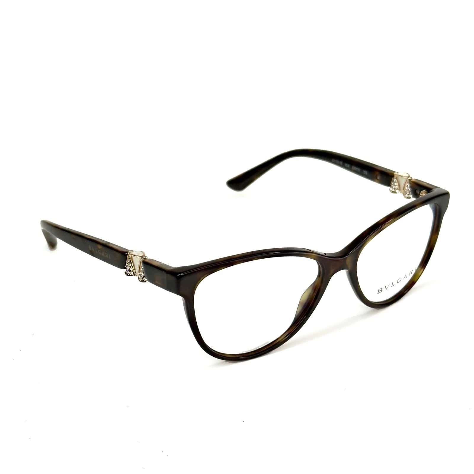 Bvlgari BVLGARI BV4119B Diva 4119 Brown Gold Crystal Eyeglasses Size ONE SIZE - 6 Thumbnail