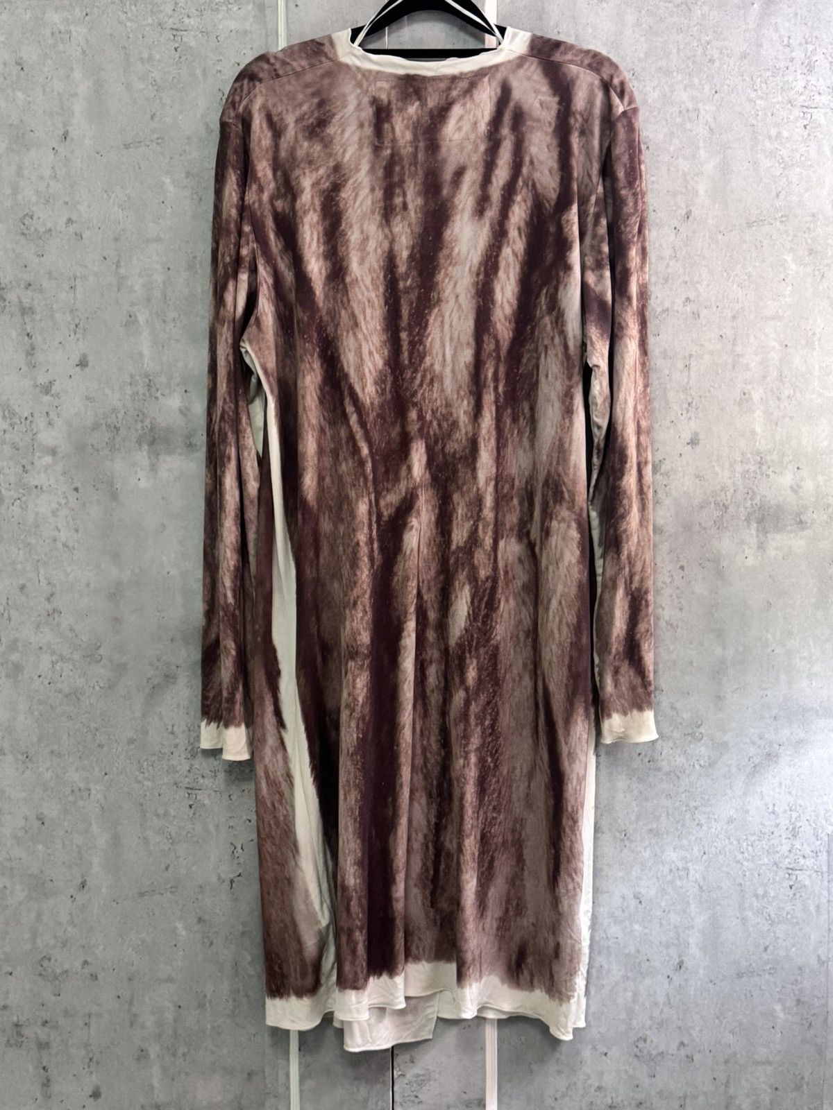 H&M × Maison Margiela MAISON MARTIN MARGIELA H&M FUR TROMPE L'OEIL SILK DRESS Size L / US 10 / IT 46 - 4 Thumbnail