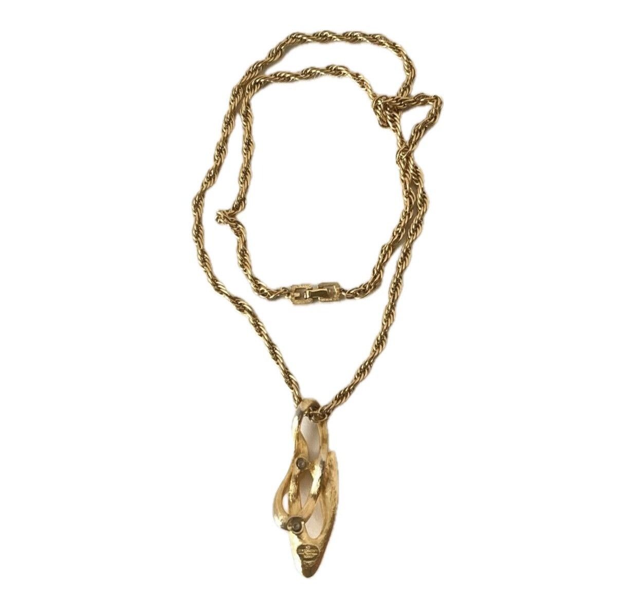 Vintage Vintage 1980s Givenchy Gold Plated Necklace Size ONE SIZE - 1 Thumbnail
