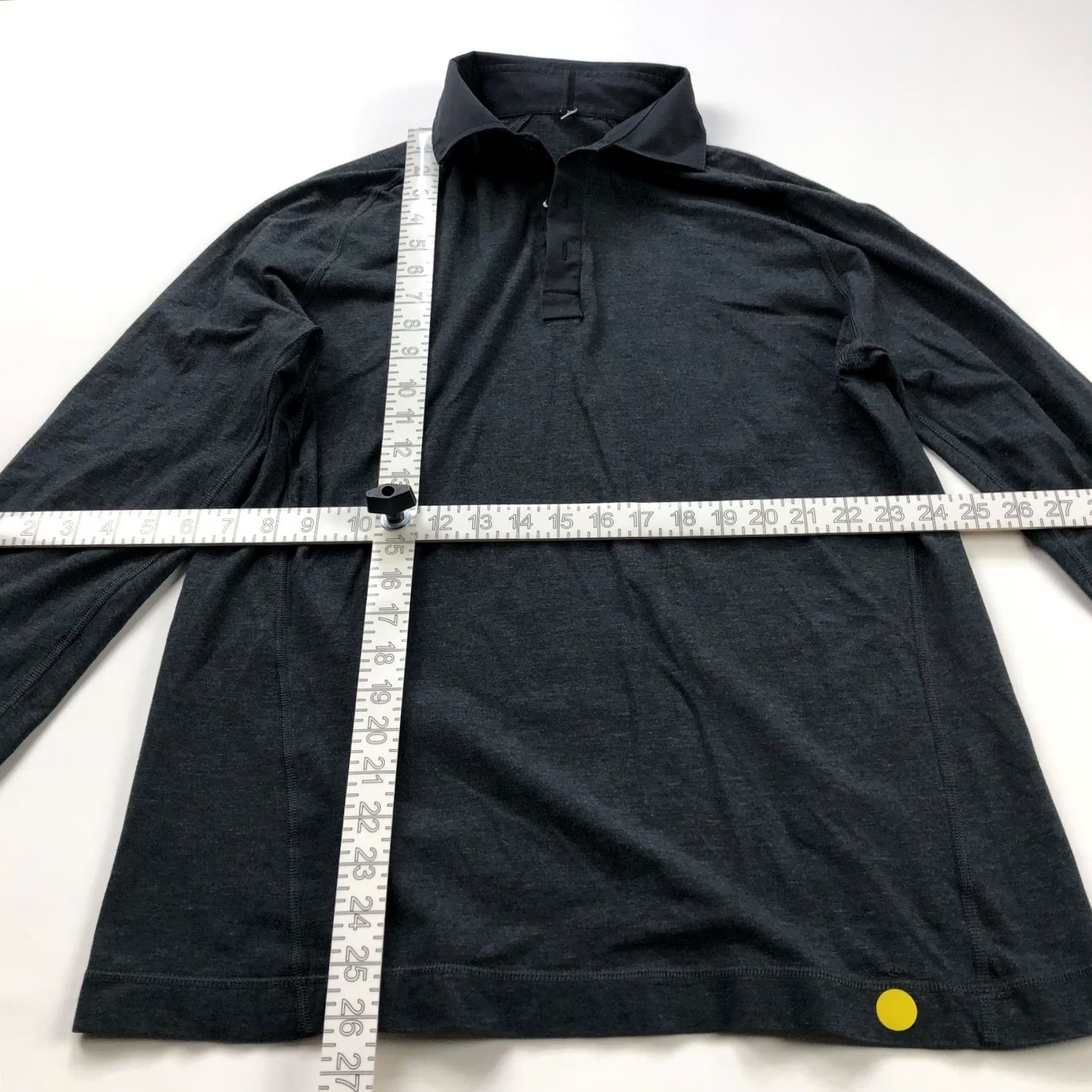 Lululemon Lululemon Mens M/L Long Sleeve Button Polo Solid Shirt Gray Polo Shirt M/L Mens Regular Solid Gray Sports Golf Shirt Size US M / EU 48-50 / 2 - 3 Thumbnail