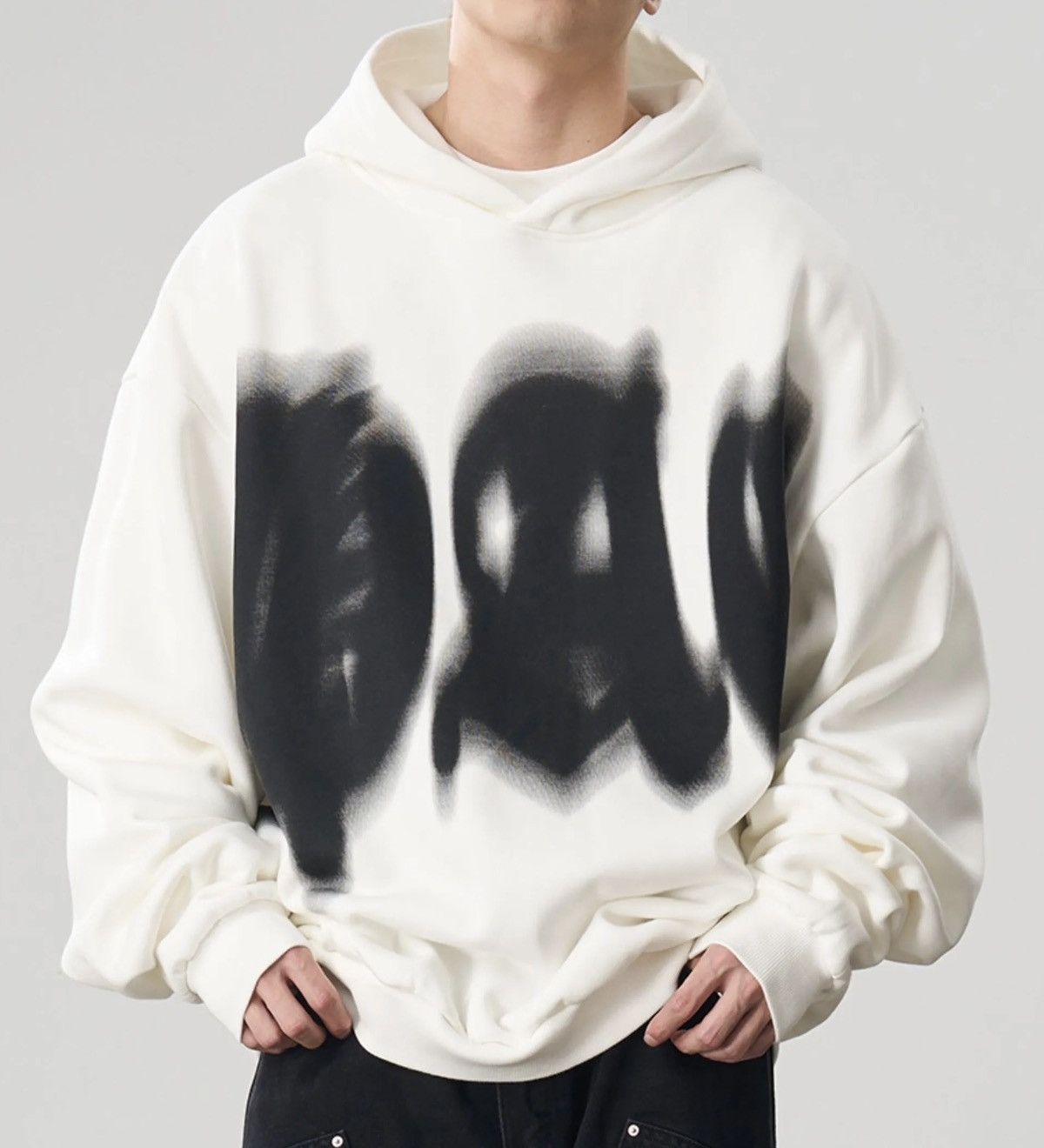 Avant garde phantom gothic print hoodie sweatshirt