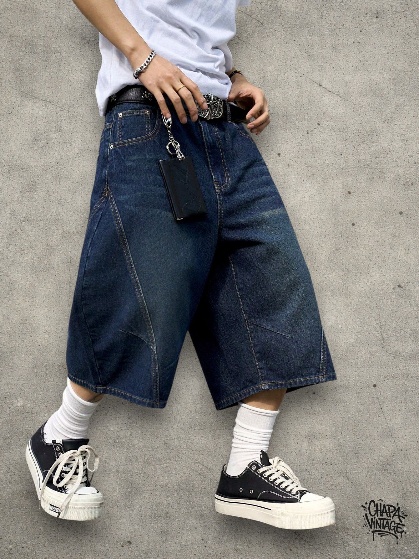 Vintage Dark jeans jorts Size US 32 / EU 48 - 1 Thumbnail