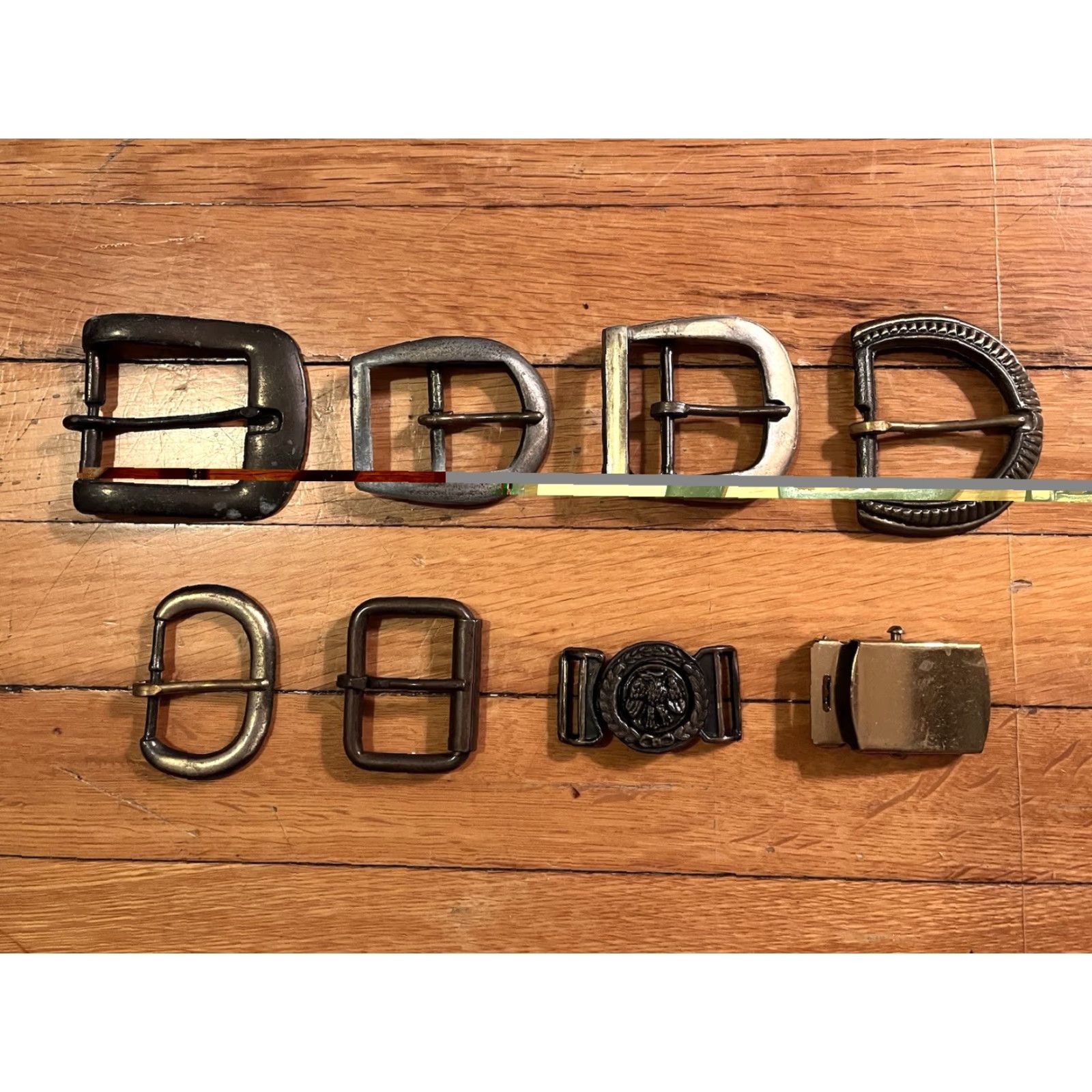 Vintage VINTAGE Chunky Brass Belt Buckle Lot 70s Accurate Gold Cowboys Western Adult Unisex Brass Belt Buckle Lot 8 1970s GoGo Mod Mens Womens Size ONE SIZE - 2 Thumbnail