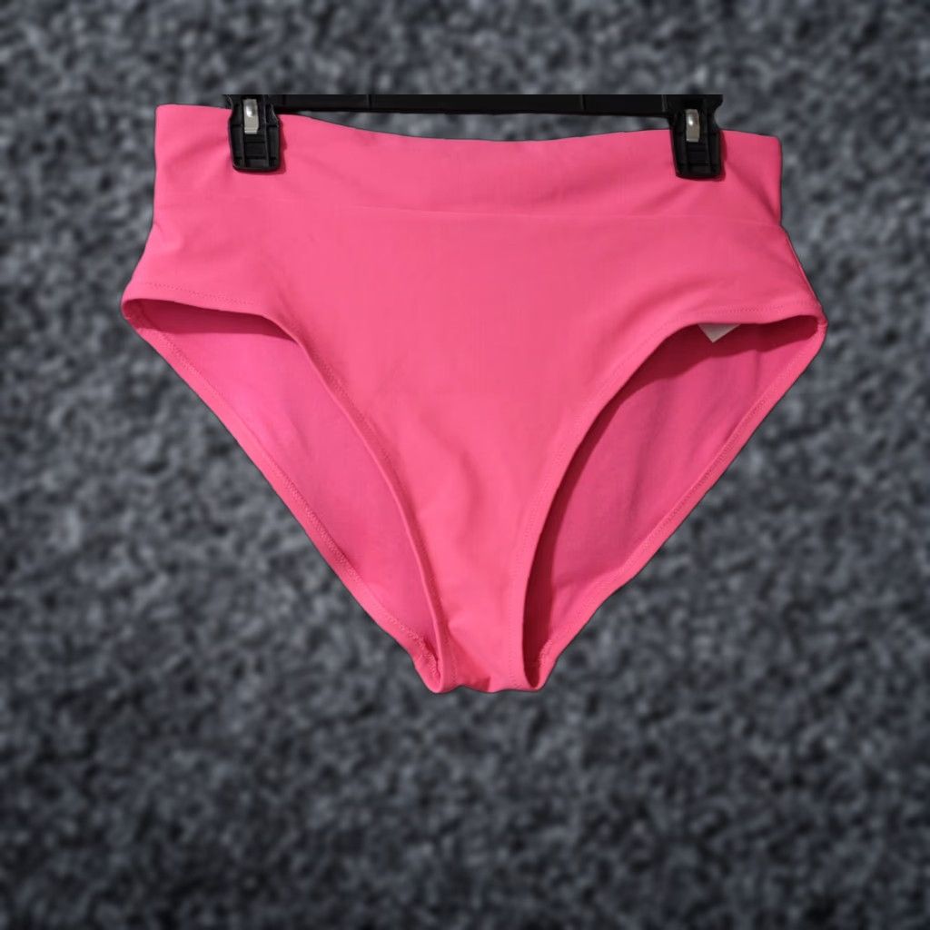 Old Navy Old Navy Women's L Pink High-Rise Bikini Swim Bottoms Nwot! Size 36" / US 14 / IT 50 - 1 Thumbnail