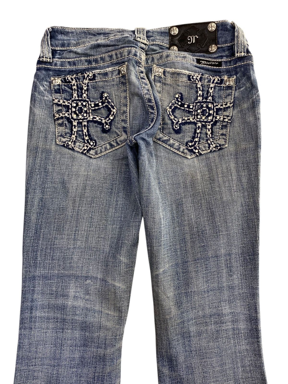 Other Japanese Brand Faded Blue Wash Style Flare Jeans Size US 26 / EU 42 - 4 Thumbnail