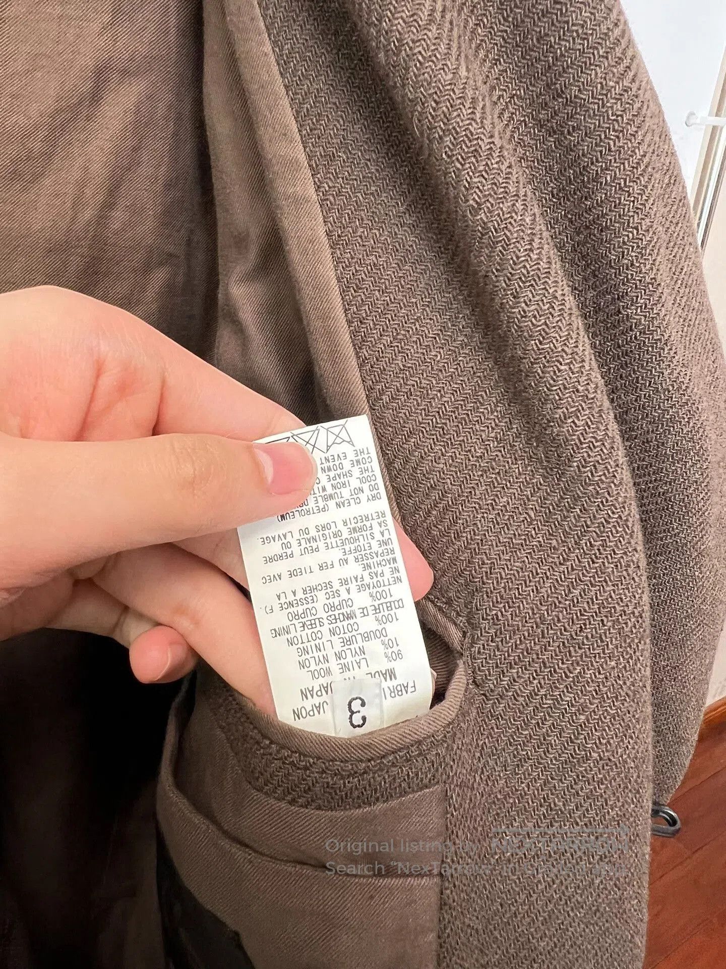 Yohji Yamamoto Adjustable Wool Blend Coat by Yohji Yamamoto. Size L / US 10 / IT 46 - 8 Thumbnail