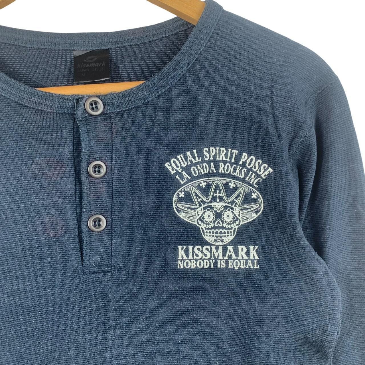 Other KISSMARK JAPAN La Onda Rocks Inc Henley Tee Shirt Top Size M / US 6-8 / IT 42-44 - 5 Thumbnail