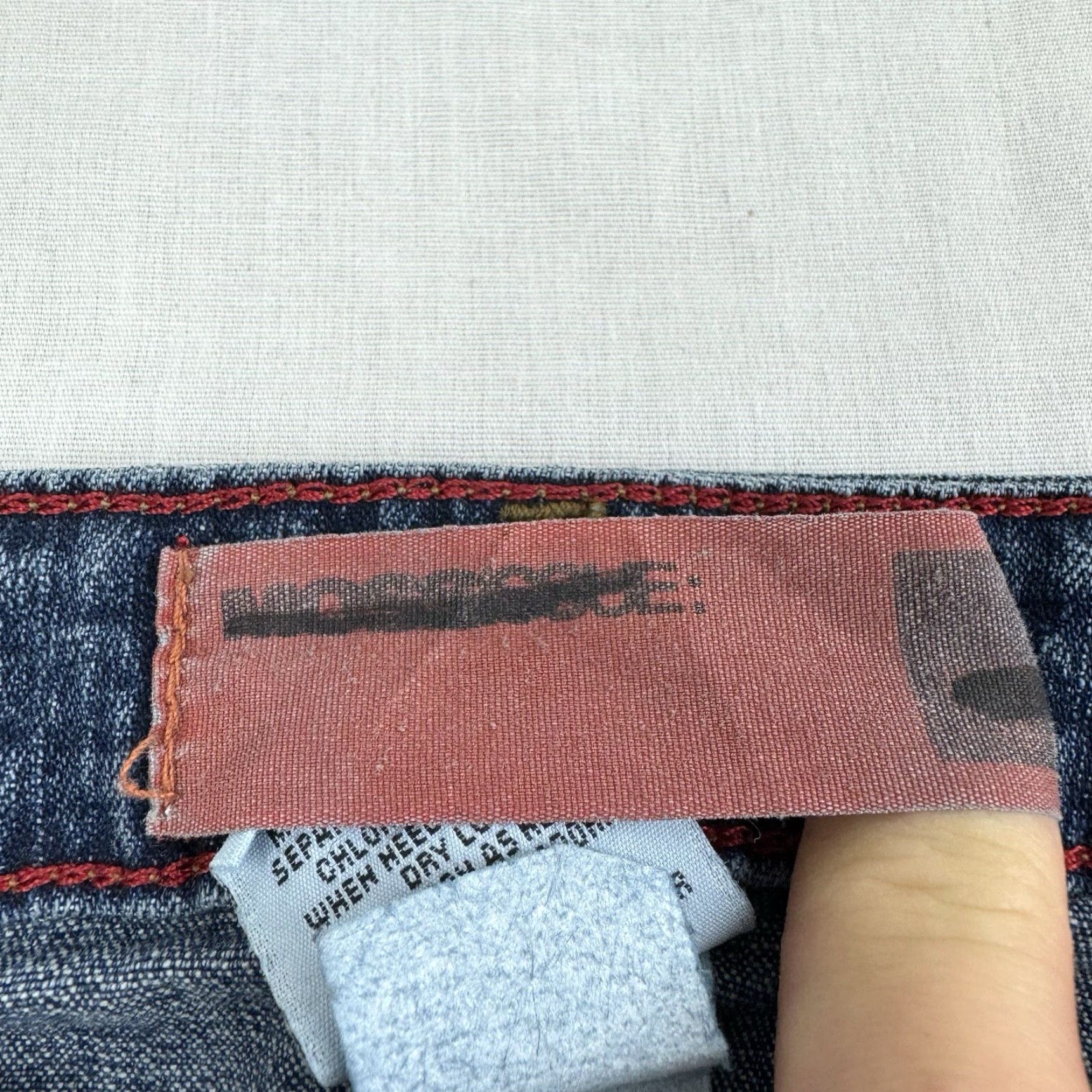 Mossimo VINTAGE Mossimo Jeans Women 9 Blue Flared Hipster Y2K 90s Womens Size 30" / US 8 / IT 44 - 6 Thumbnail