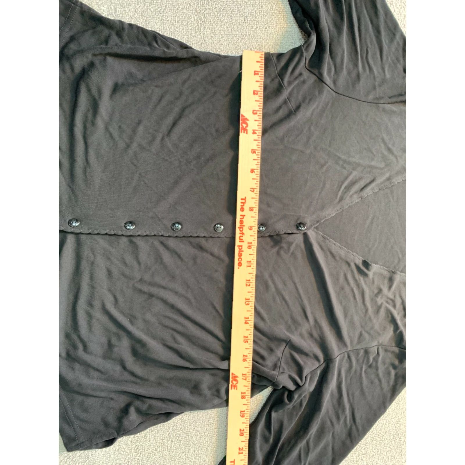 Talbots Talbots Shirt L Long Sleeve Black Button Up Womens Regular Size L Casual Classic Modern Solid Shirt Men? Size L / US 10 / IT 46 - 4 Thumbnail