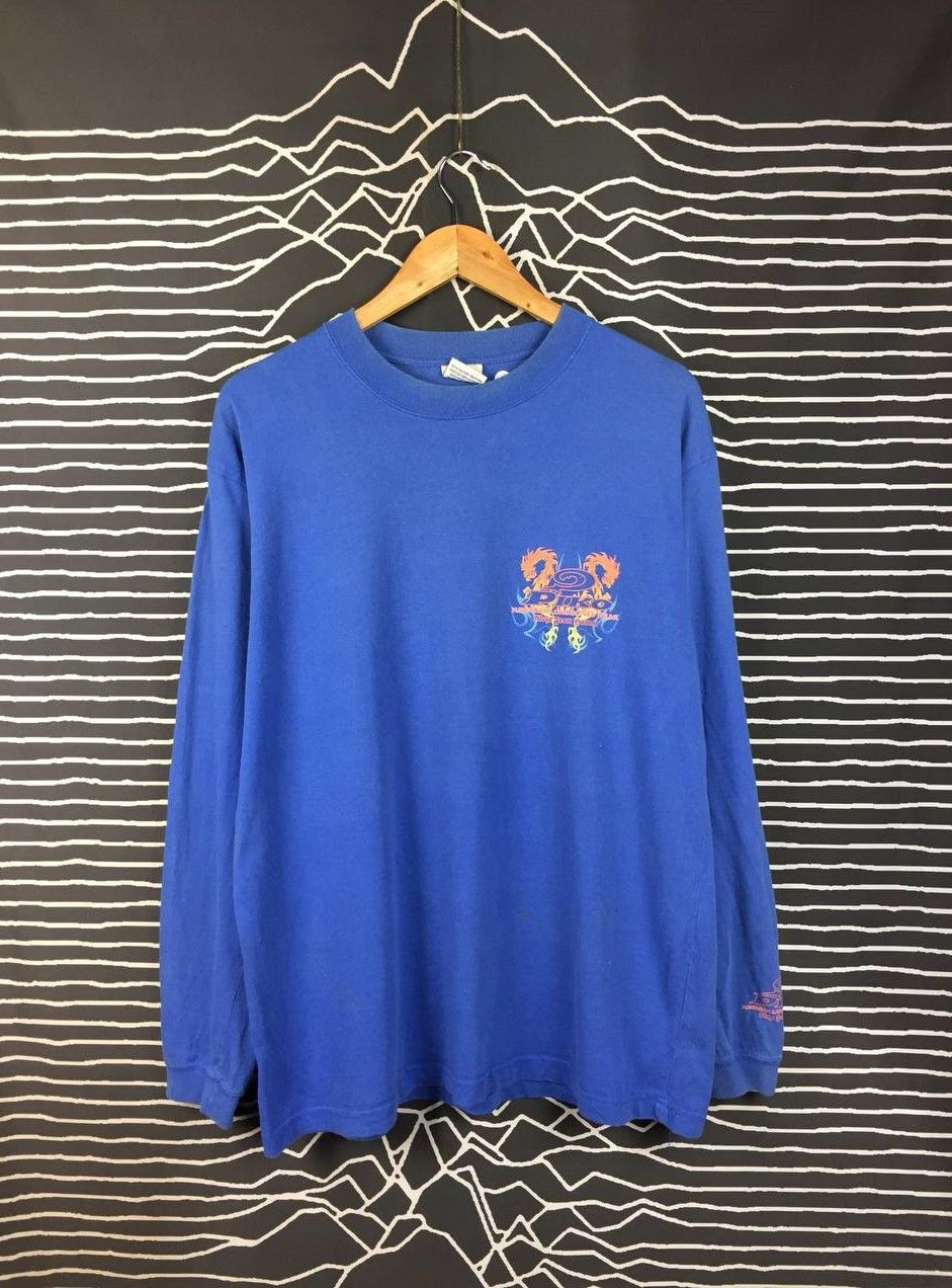 Vintage Vtg Piko Hawaiian Longboard Wear Dragon Surf Long Sleeve Tee Size US XL / EU 56 / 4 - 5 Thumbnail