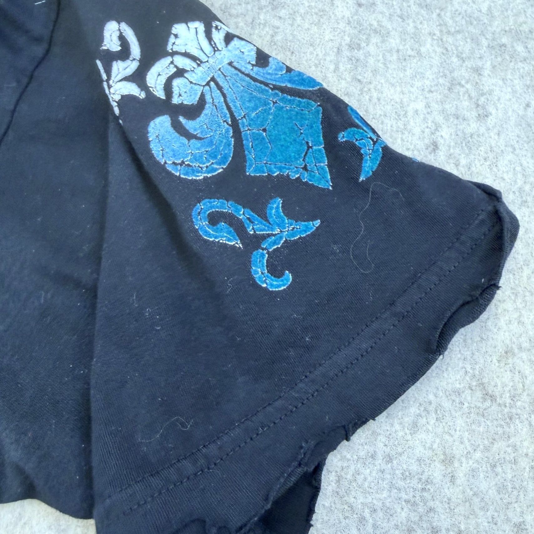 Affliction Affliction Shirt 2XL Black Graphic Print Skull Wings Live Fast 1973 Mens USA Size US XXL / EU 58 / 5 - 6 Thumbnail