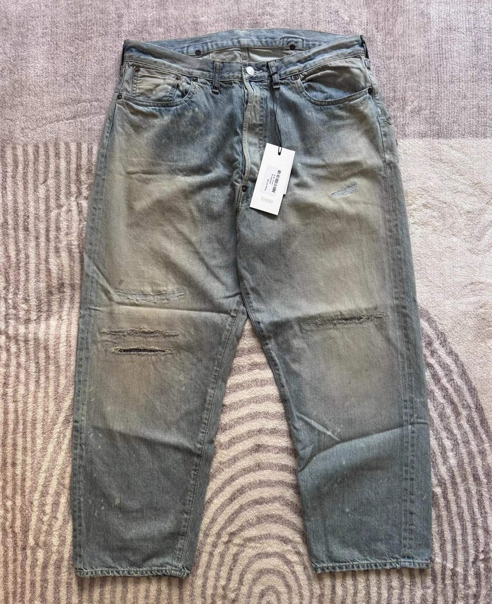 A.PRESSE A.PRESSE NO.37 Washed Wide Denim Pants 25AW W36 Size US 36 / EU 52 - 1 Thumbnail
