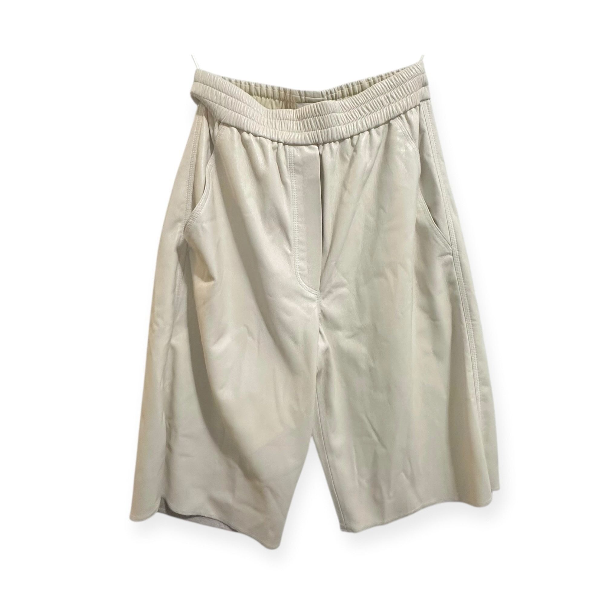 Nanushka Nanushka Yolie Vegan Leather Long Shorts – Off White Size S Size 24" / US 00 / IT 34 - 8 Thumbnail