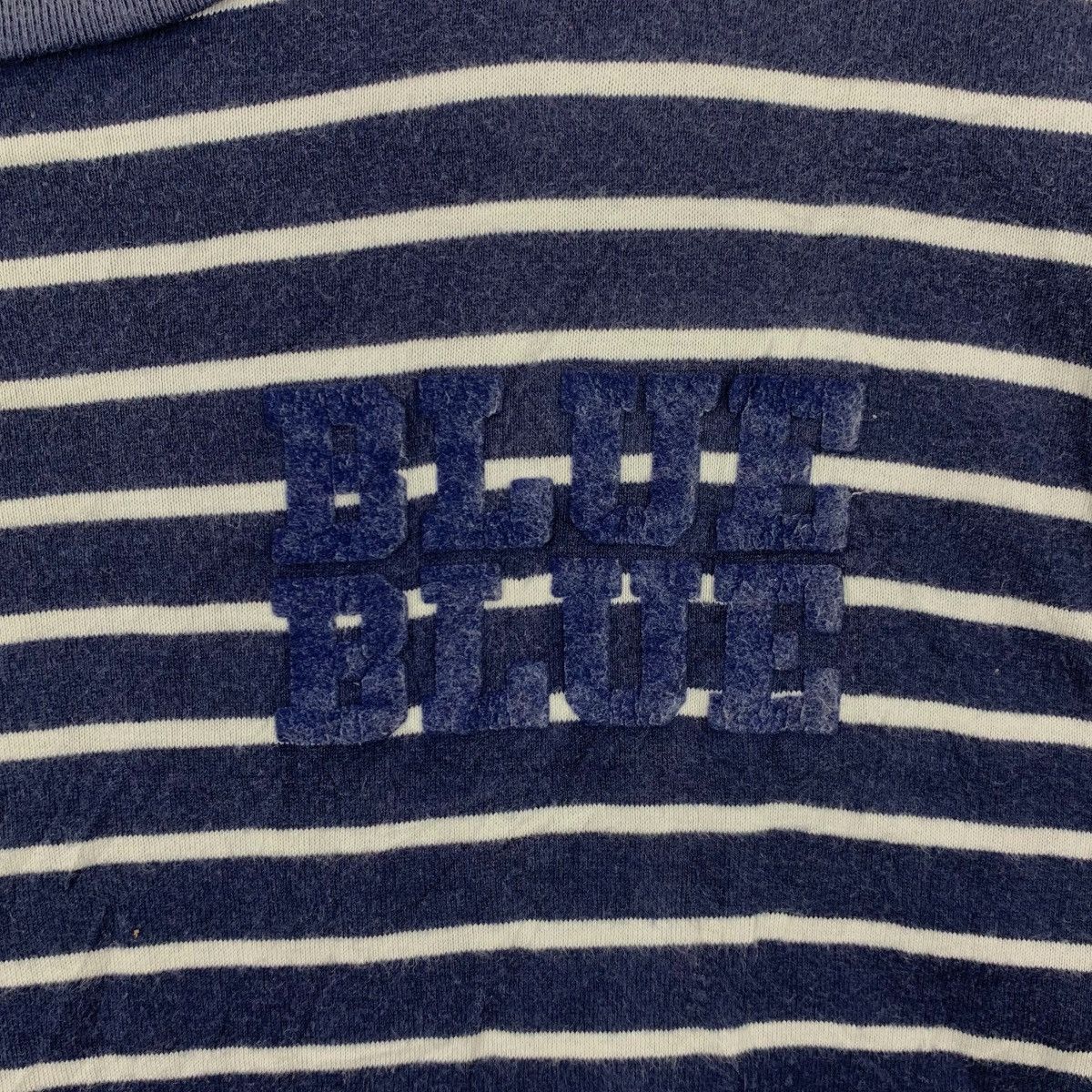 Blue Blue Japan Vintage BLUE BLUE JAPAN Designer Striped Tee Shirt Top Size S / US 4 / IT 40 - 3 Thumbnail