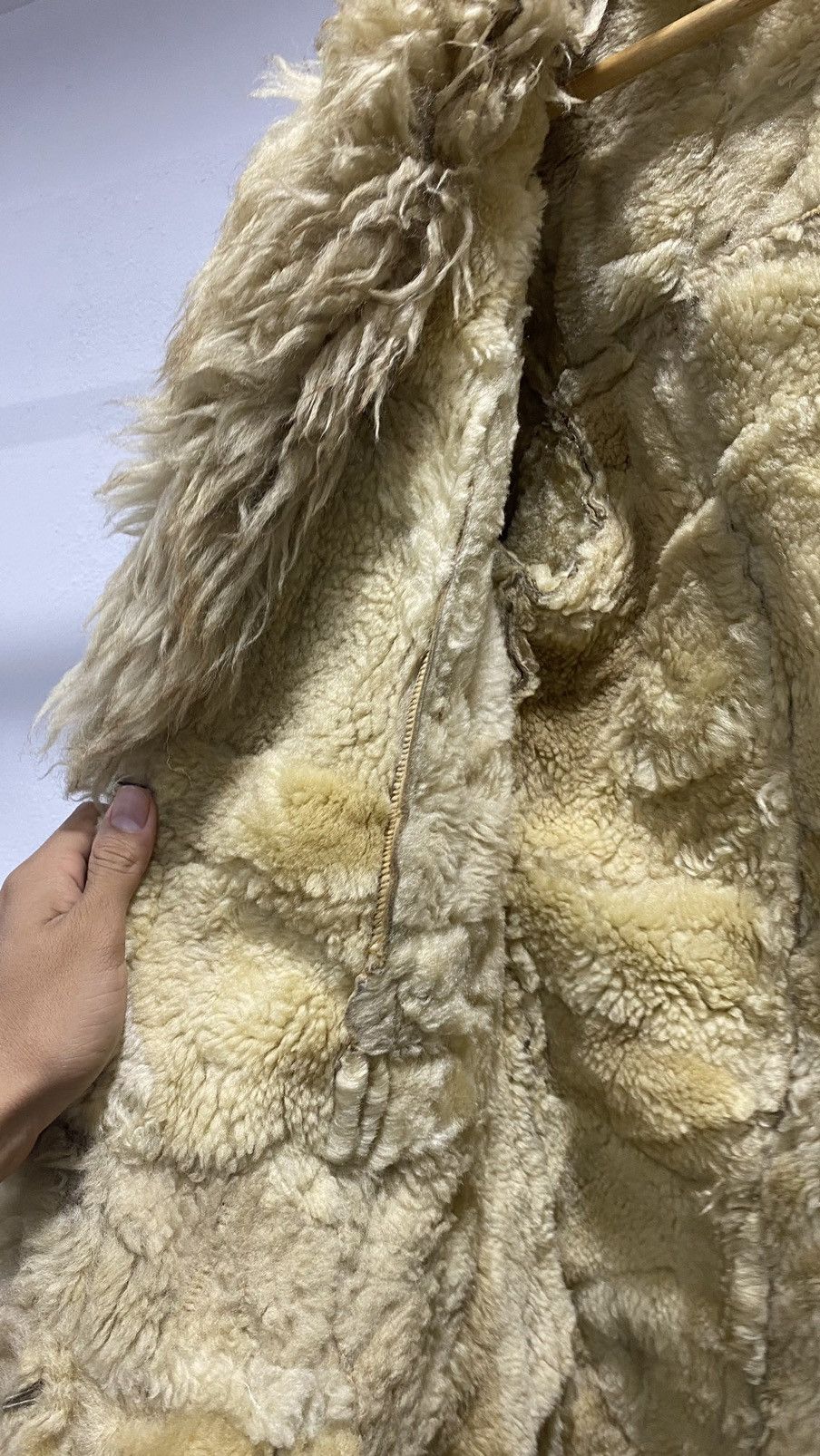 Vintage Grunge Suede Shaggy Winter Jacket