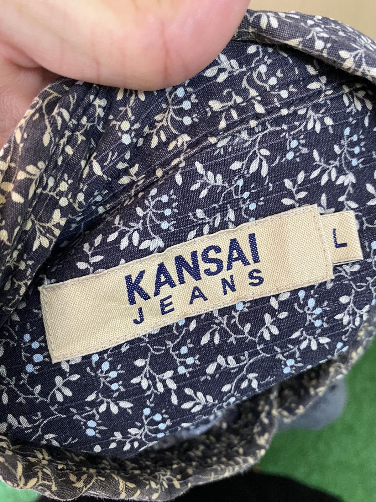 Designer × Kansai Yamamoto × Vintage Vintage Kansai Jeans Floral Button Shirt Size US L / EU 52-54 / 3 - 11 Thumbnail