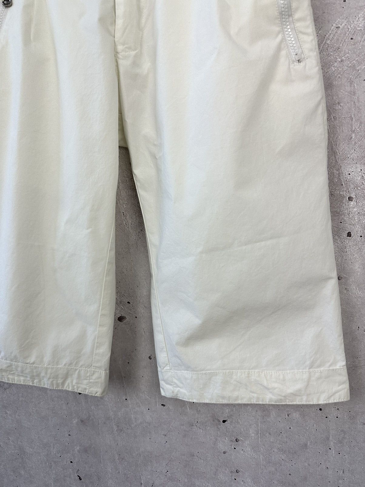 Dolce & Gabbana D&G Dolce&Gabbana Vintage White Zip Pocket Cropped Pants Size 30" / US 8 / IT 44 - 3 Thumbnail