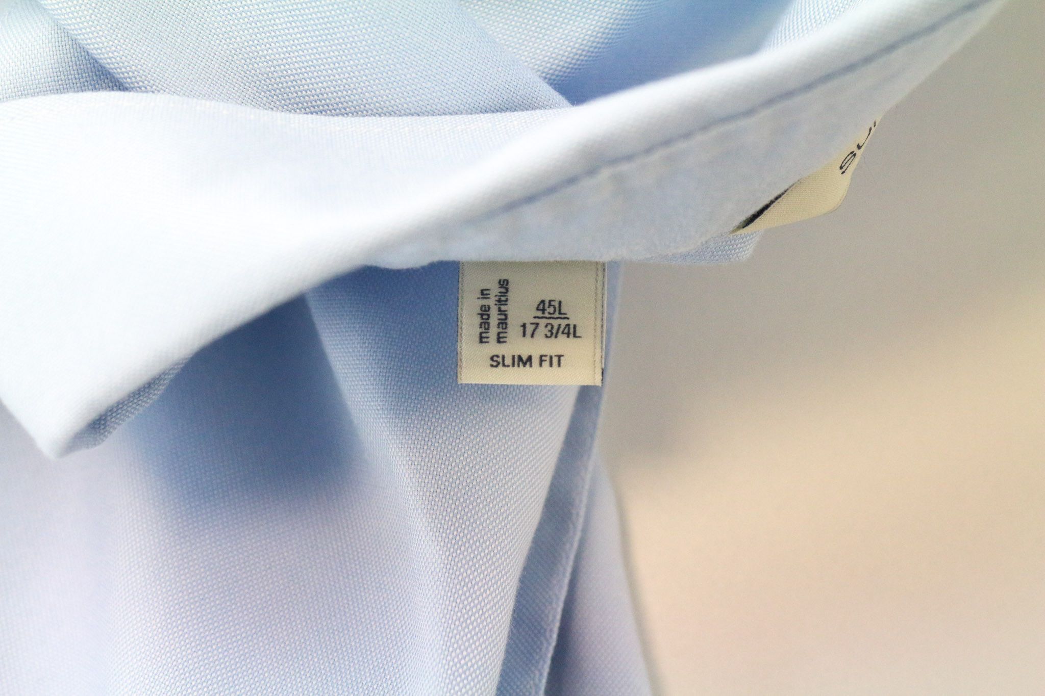Suitsupply 45L/17 3/4L Slim Blue Cotton Long Sleeve Shirt 74692 Size US L / EU 52-54 / 3 - 5 Thumbnail