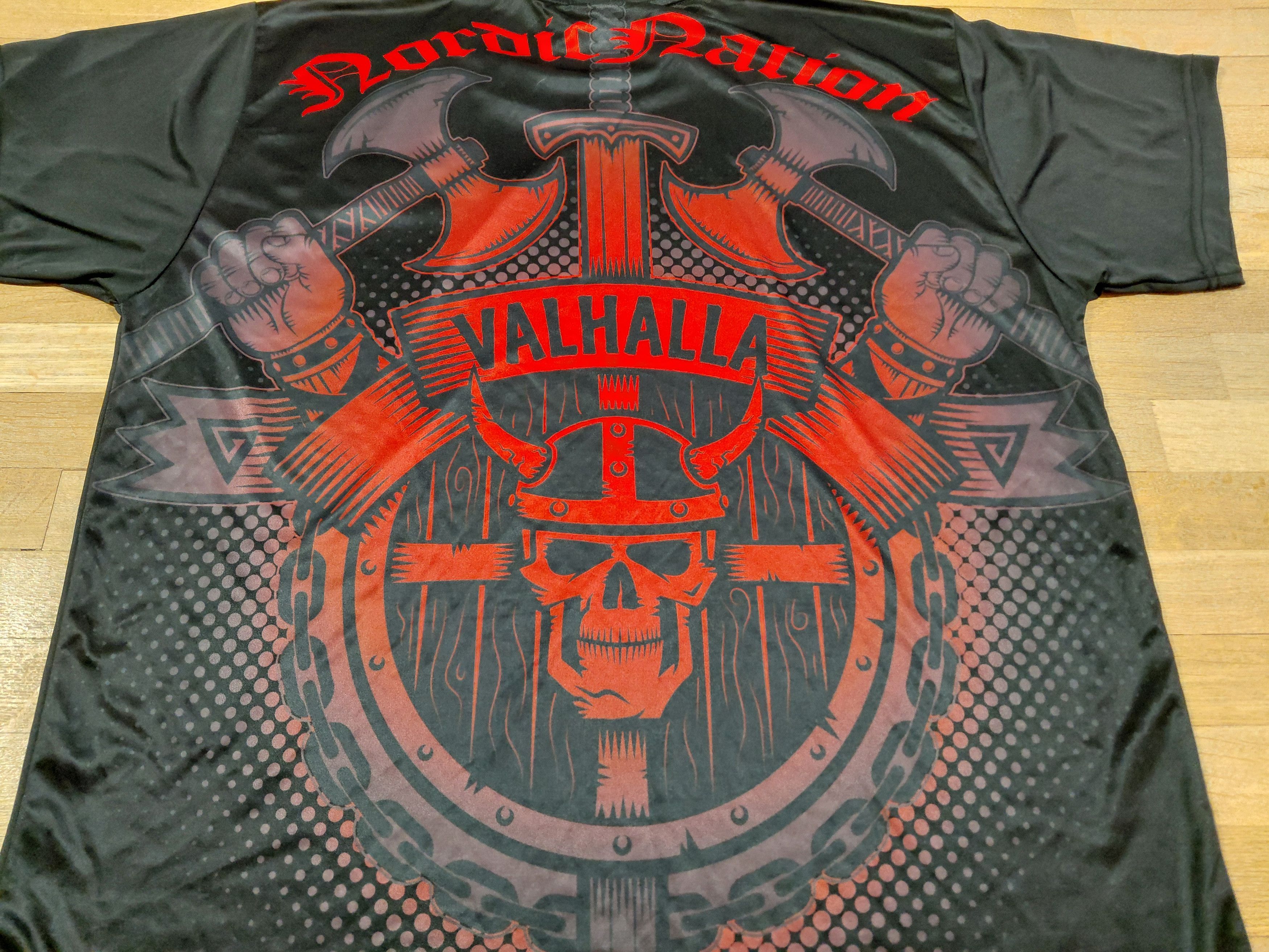 Vintage Nordic Nation Valhalla Shirt Size 3XL Scandinavia Heritage Size US XXL / EU 58 / 5 - 3 Thumbnail