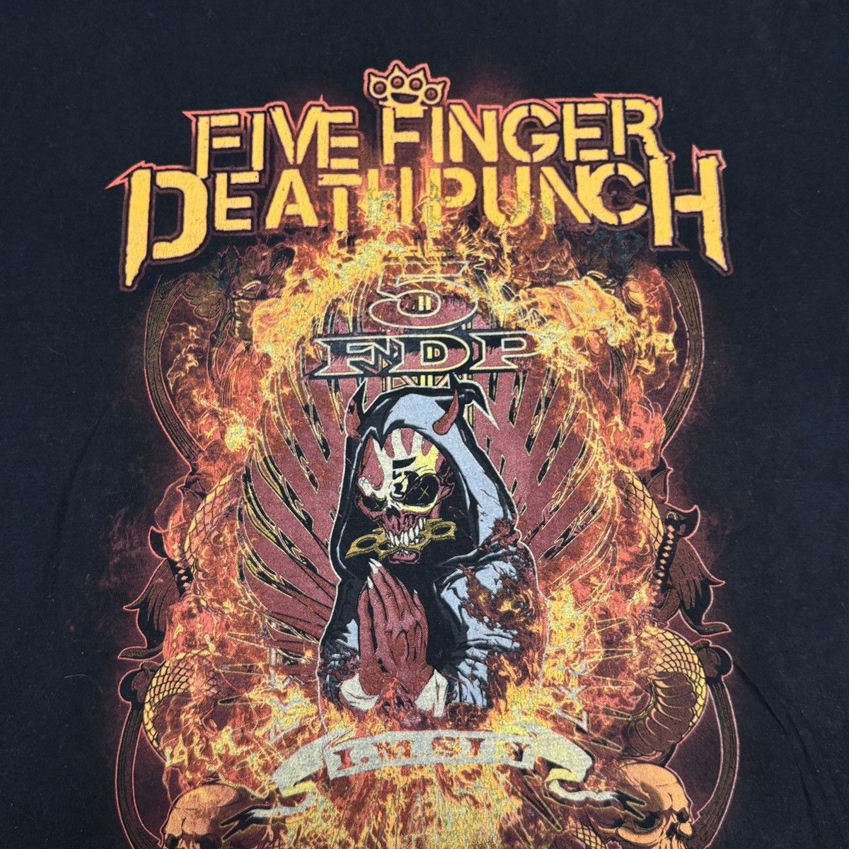Band Tees × Vintage Five Finger Death Punch Shirt Metal Band Tee Slipknot Size US L / EU 52-54 / 3 - 4 Thumbnail