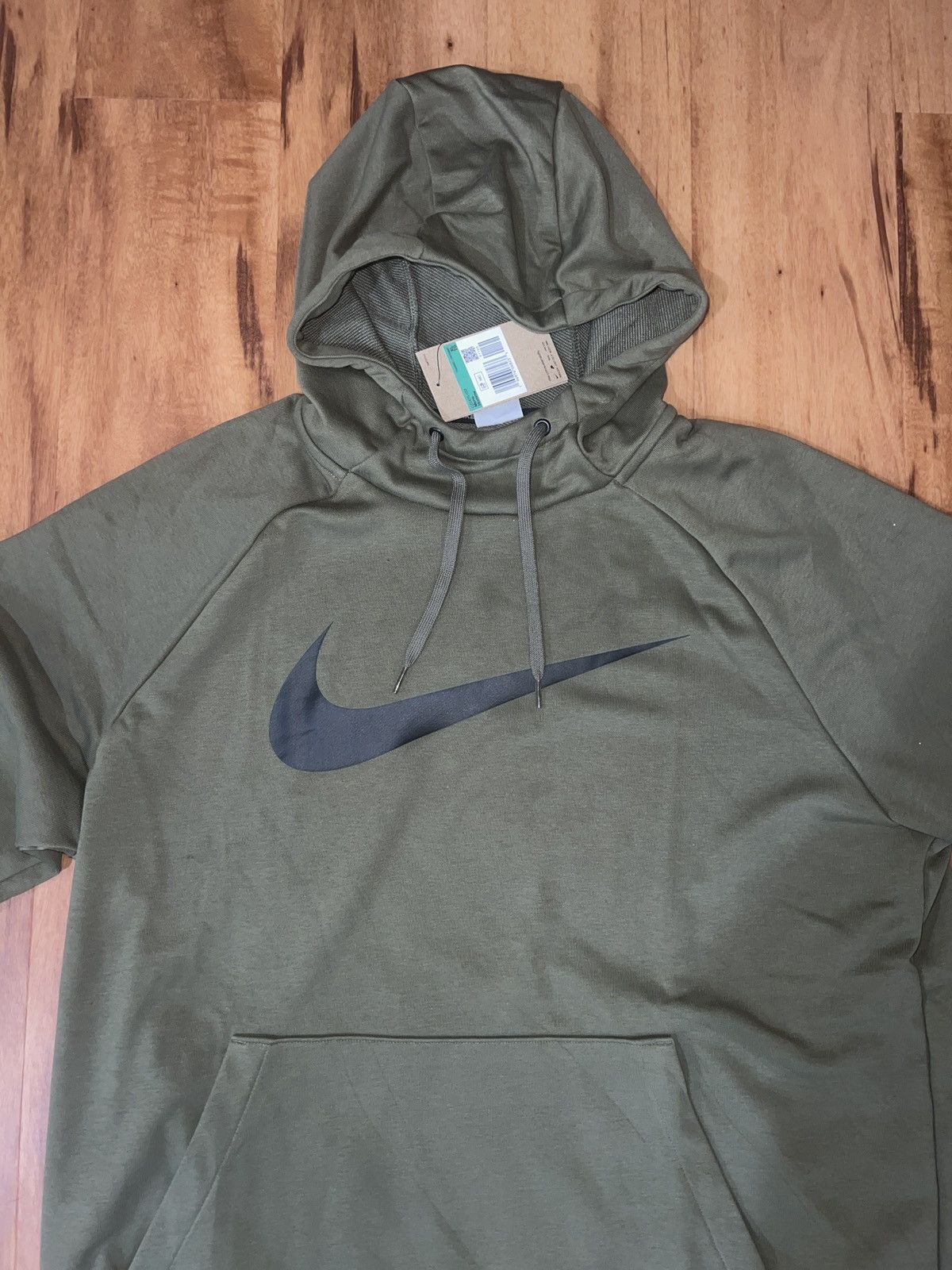 Nike Nike Dri-FIT Swoosh Hoodie - Olive Size US XL / EU 56 / 4 - 1 Thumbnail