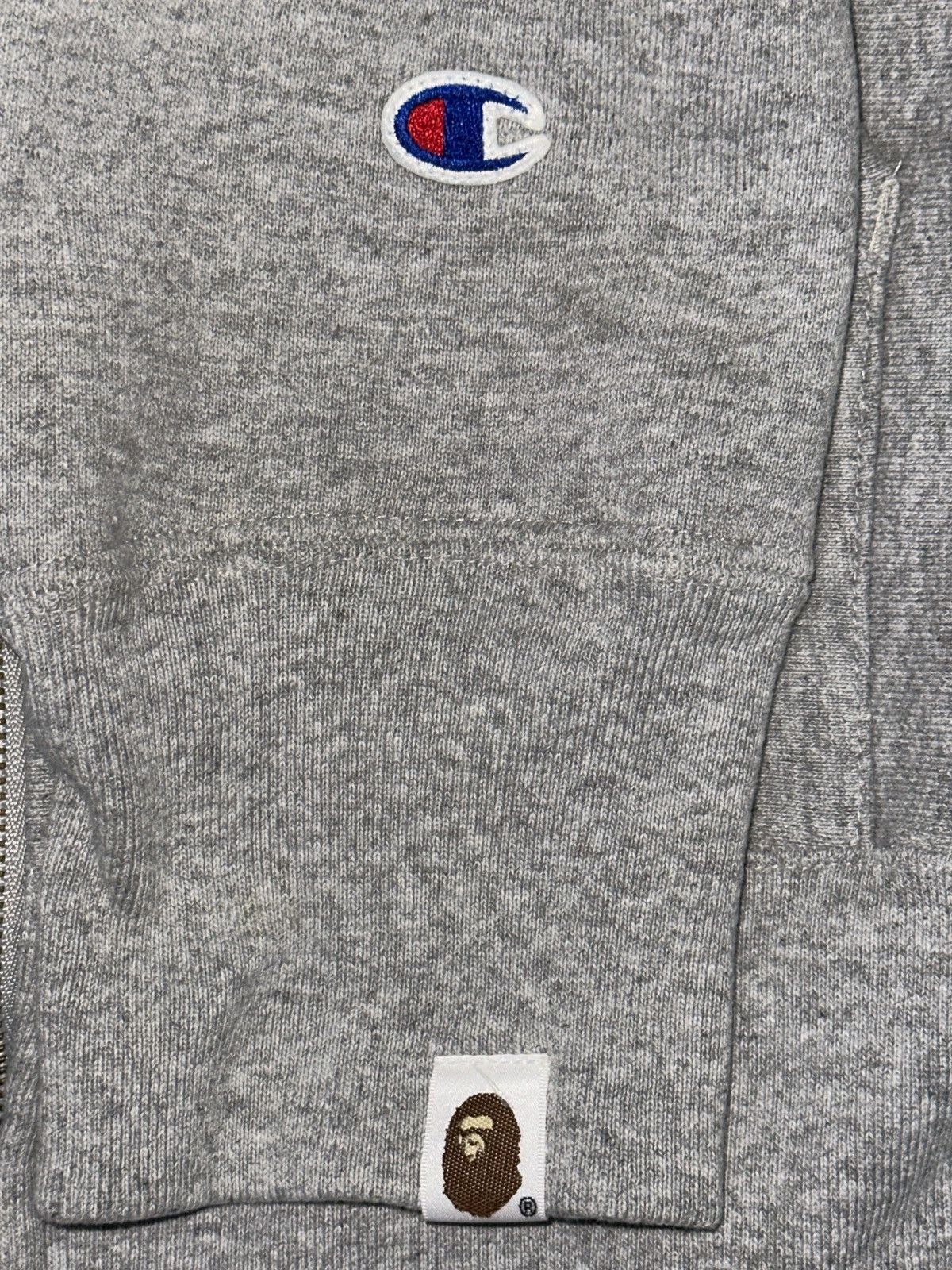 Bape × Champion BAPE × Swarovski × CHAMPION Zip hoodie Gray XL Size US XL / EU 56 / 4 - 3 Thumbnail