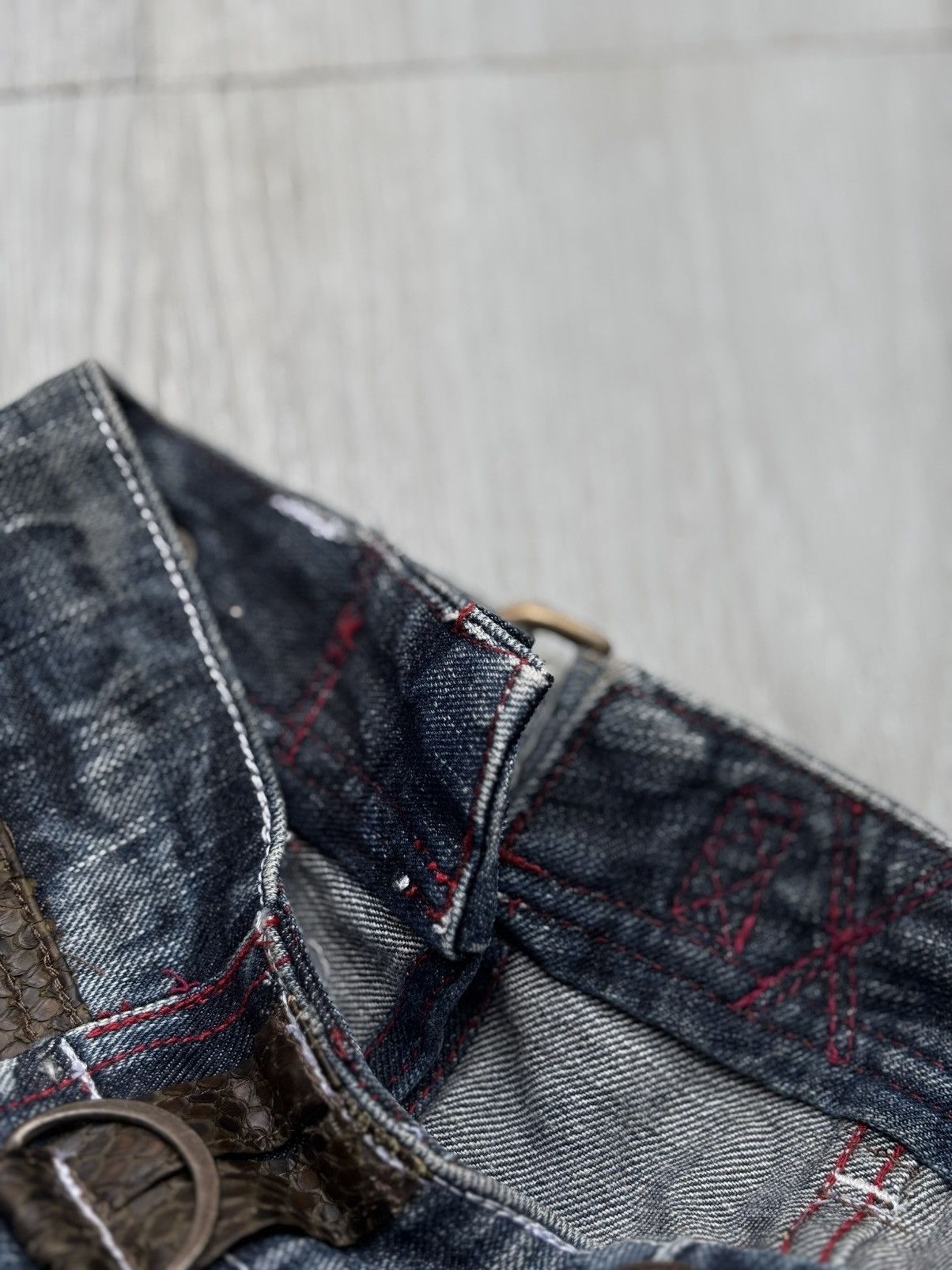 Japanese Brand REVOLUTION lace up flare jeans Size US 27 - 9 Thumbnail