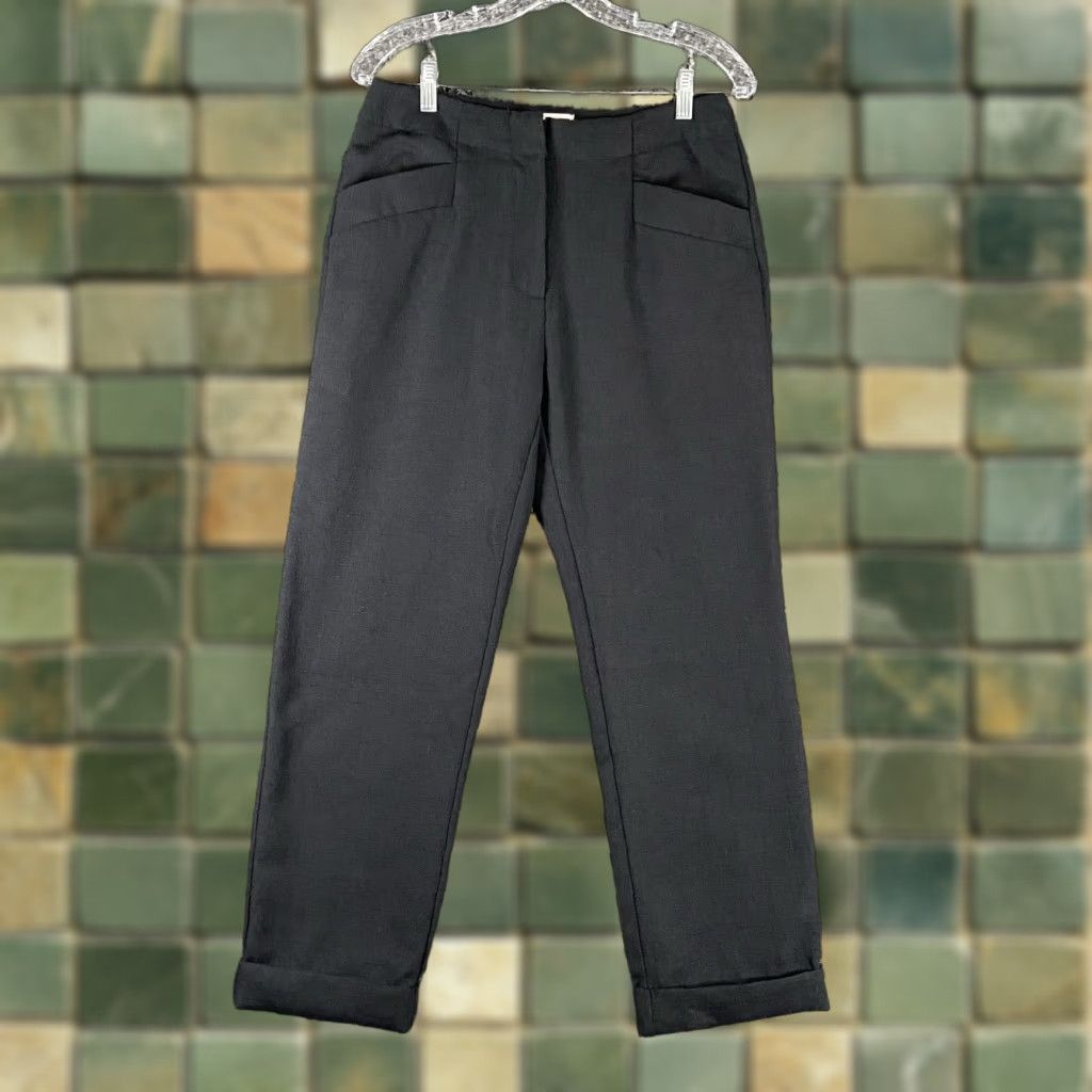 Vintage Bohme Dress Pants Women M Blue Dress Pants Womens Size 32" / US 10 / IT 46 - 1 Thumbnail