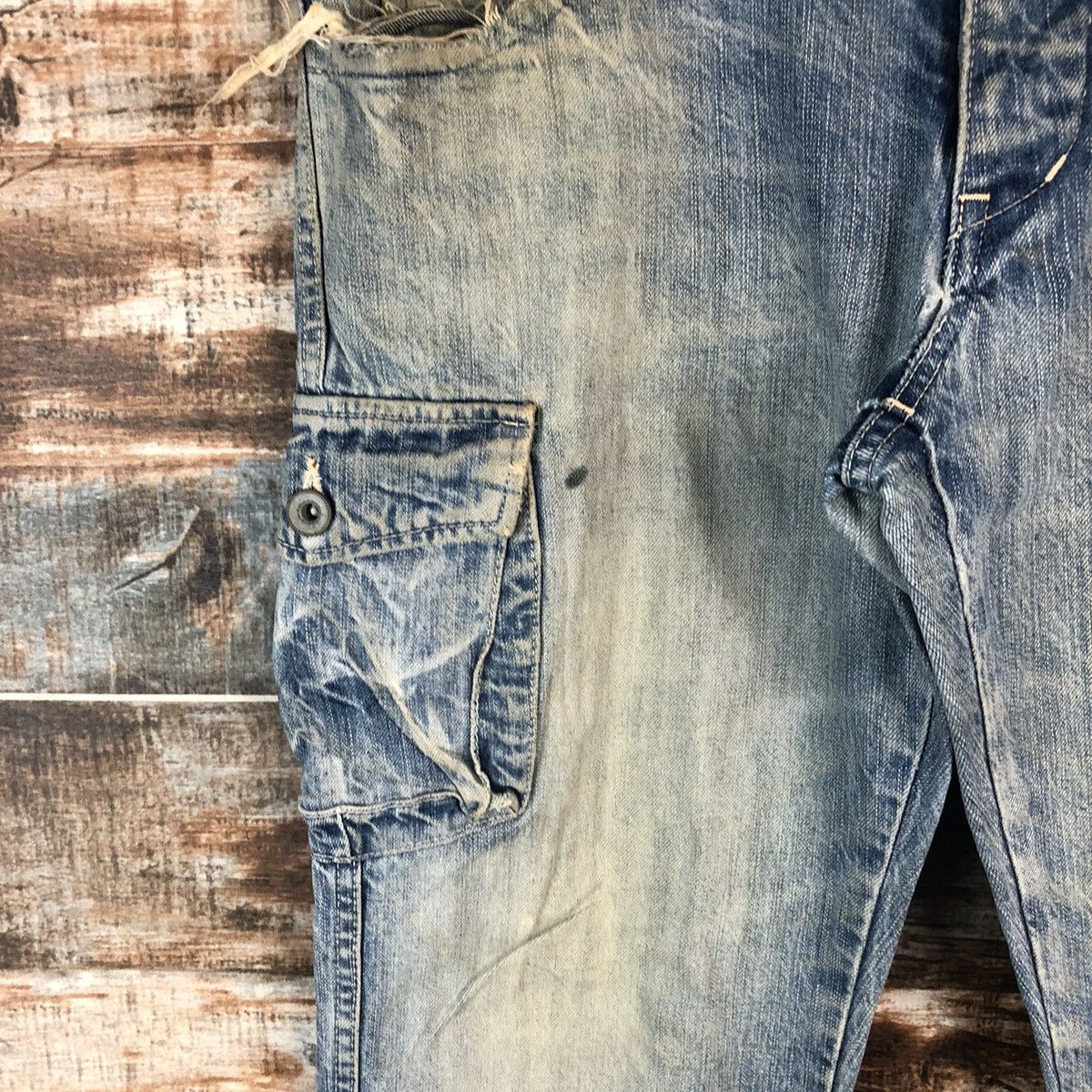Johnbull DL John Bull Blue Multipocket Denim Pants #A2069 Size US 32 / EU 48 - 8 Thumbnail
