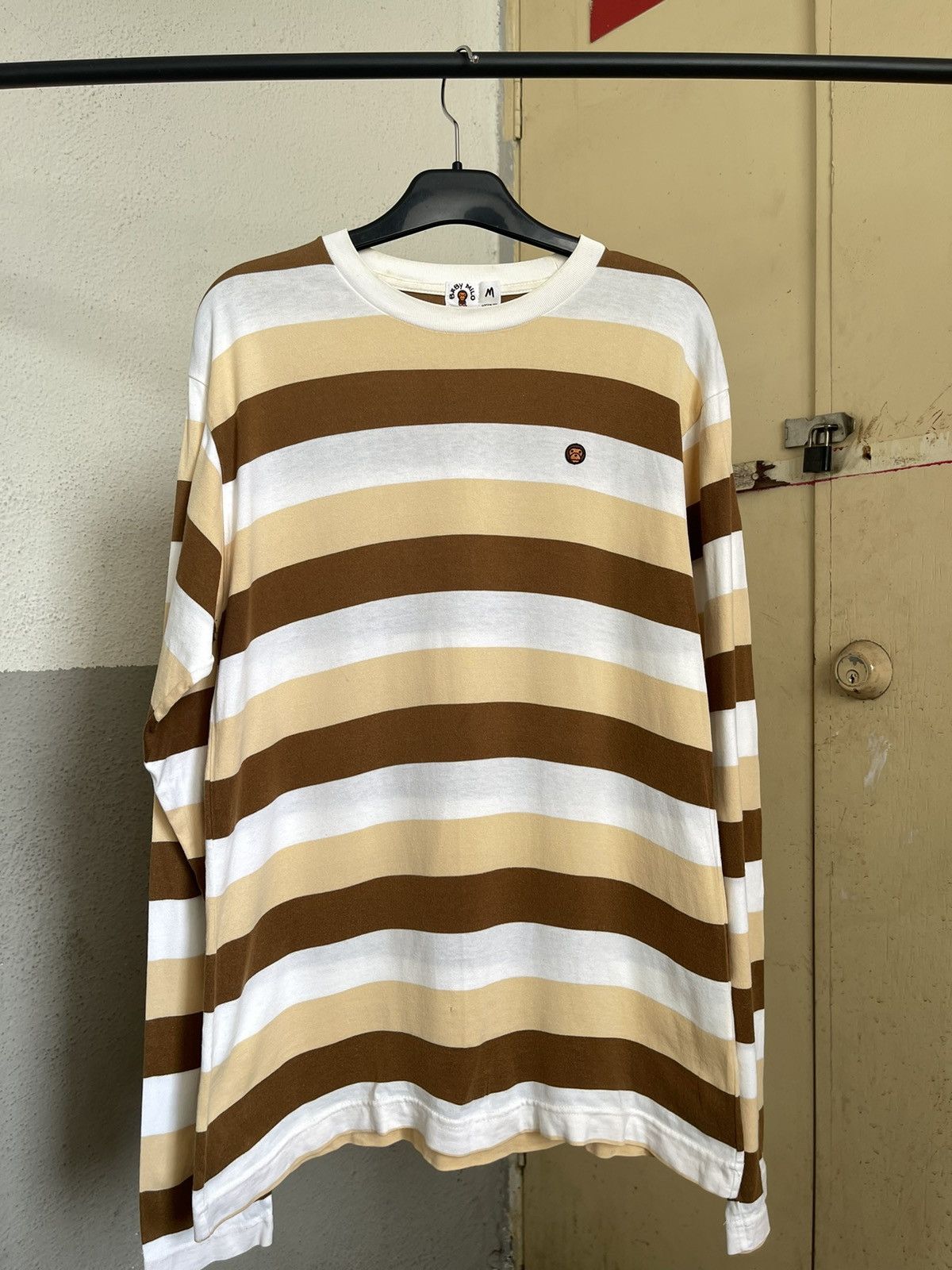 Bape Baby Milo Bape Ape Head Striped Longsleeve Size US M / EU 48-50 / 2 - 1 Thumbnail