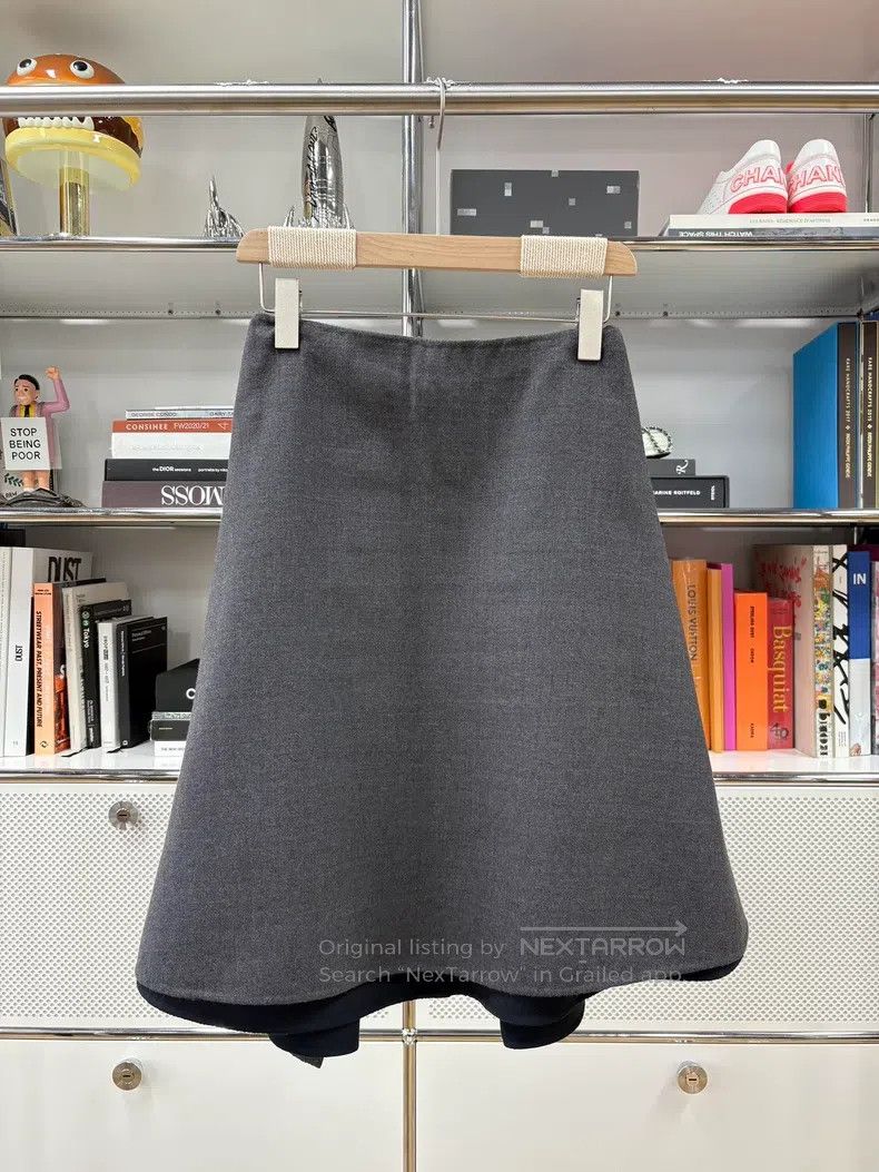 Dior Dior Gray and blue double-layer A-shaped short skirt Size 24" / US 00 / IT 34 - 2 Thumbnail