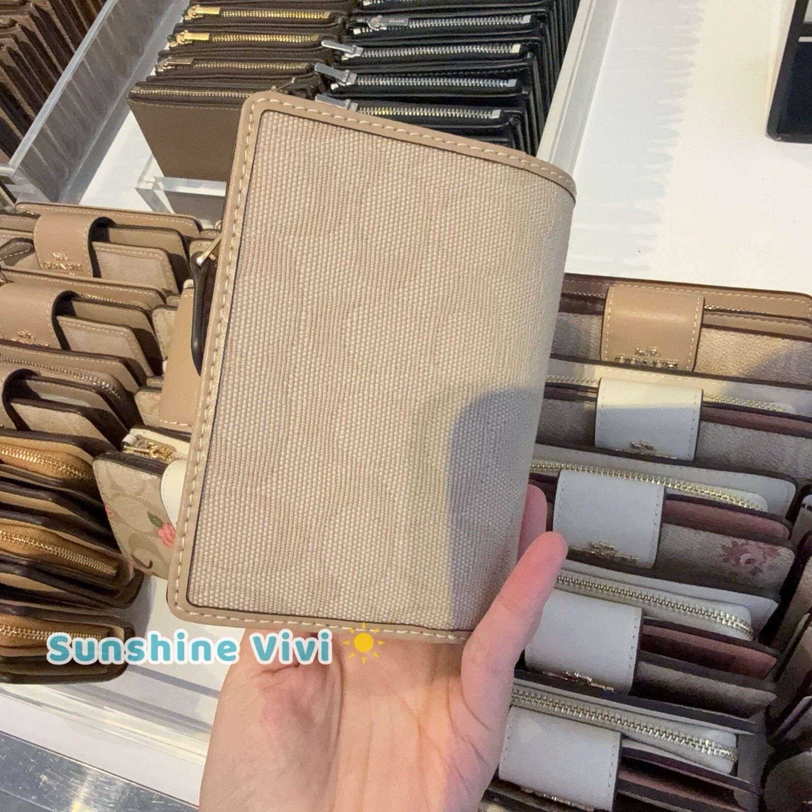 Coach NWT Coach Medium Corner Zip Wallet CAO98 Im/Dark Natural Size ONE SIZE - 6 Thumbnail