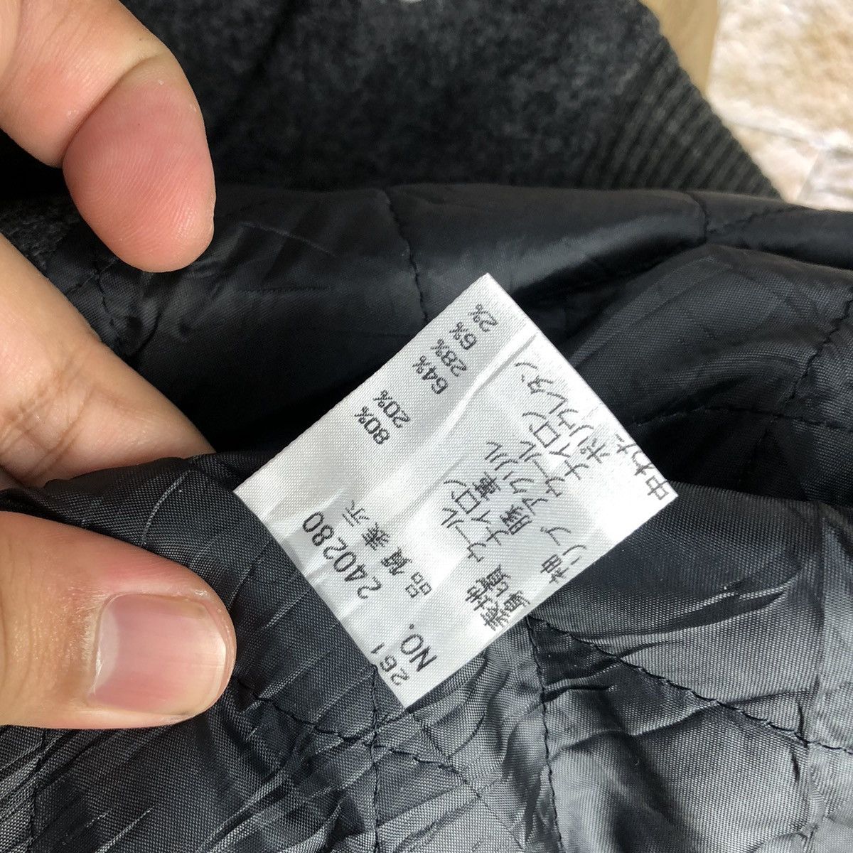Japanese Brand Pual Ce Cin Grey Bombers varsity Jacket #A829 Size S / US 4 / IT 40 - 12 Thumbnail