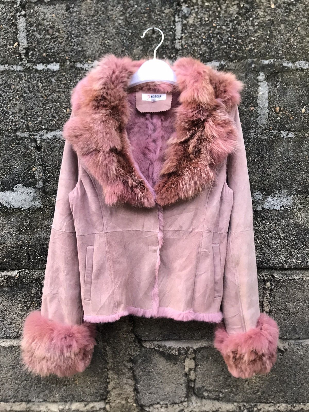 ⚡️Vintage Morgan De Toi Fur Suede Leather Jacket