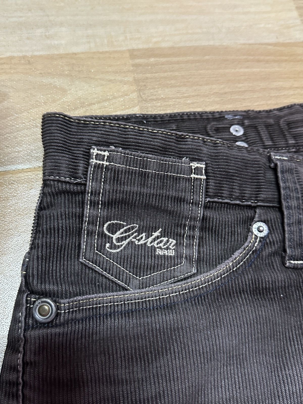 G-Star × Vintage Rare🔥G Star Raw Corduroy Denim Size US 31 - 7 Thumbnail