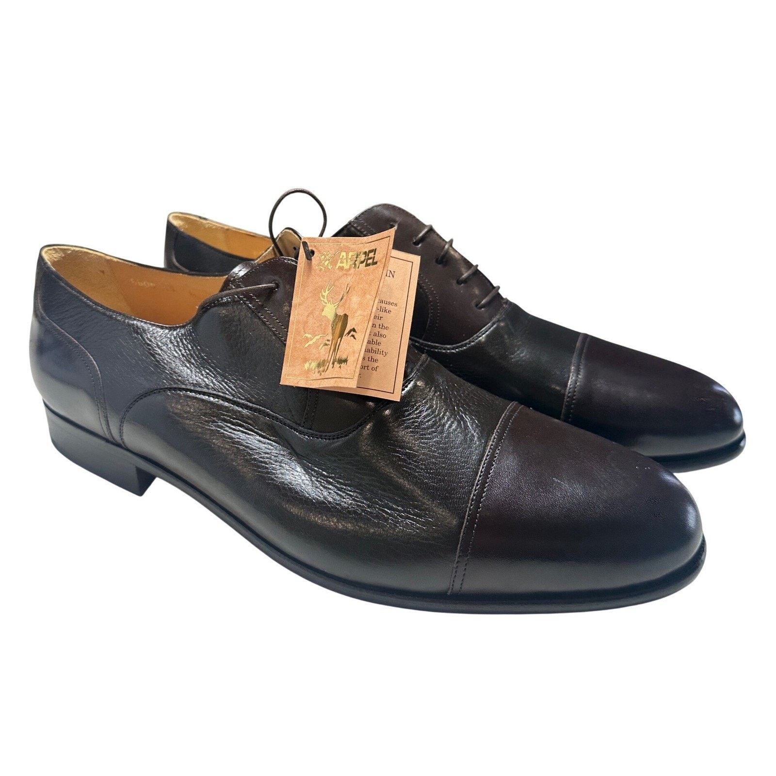 Other Massimo Emporio Oxford 13 M Brown New Leather Dress Shoes Size US 13 / EU 46 - 4 Thumbnail