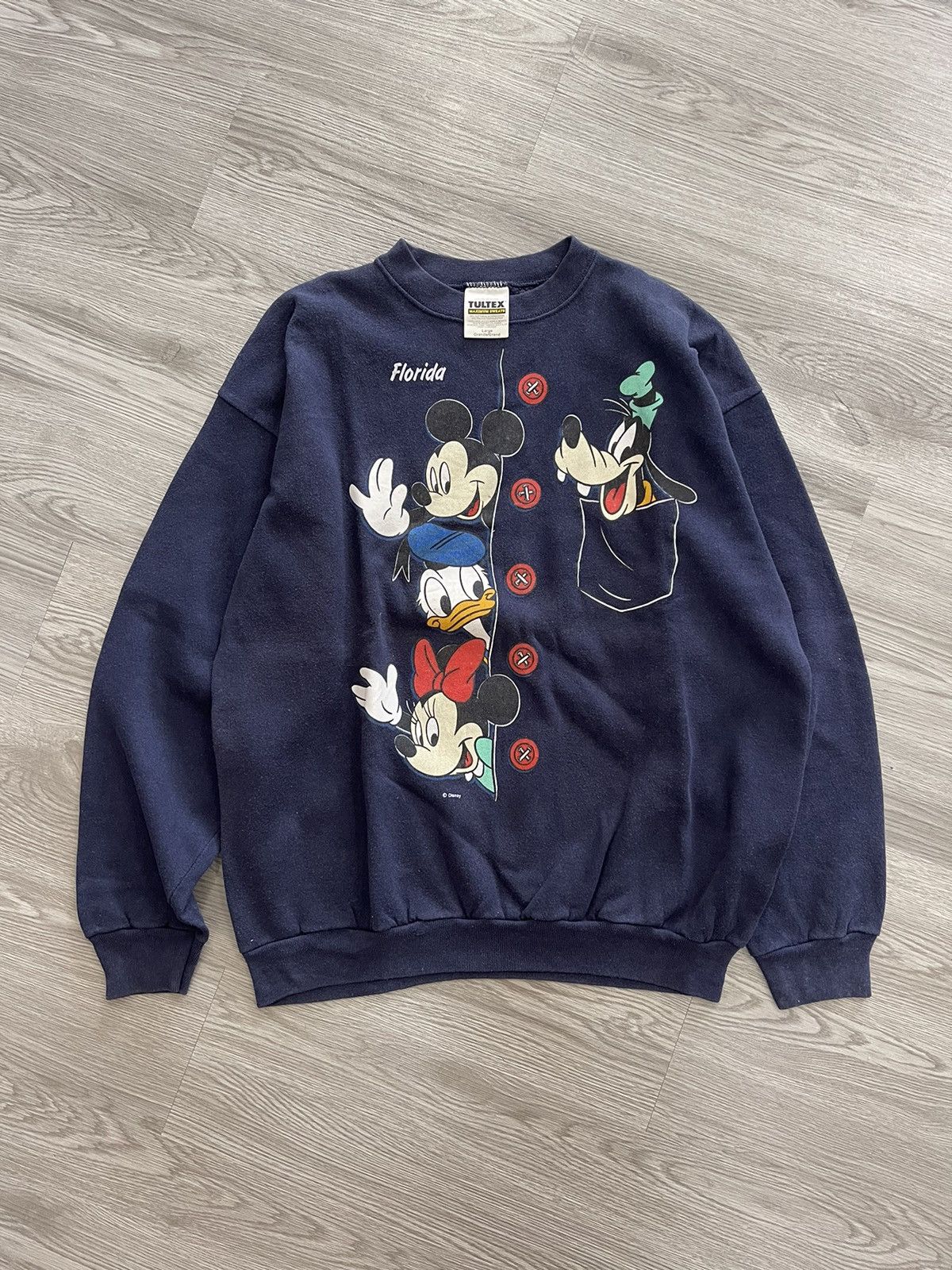 Disney × Vintage Vintage 90s Disney character Crewneck sweatshirt Size US L / EU 52-54 / 3 - 1 Thumbnail