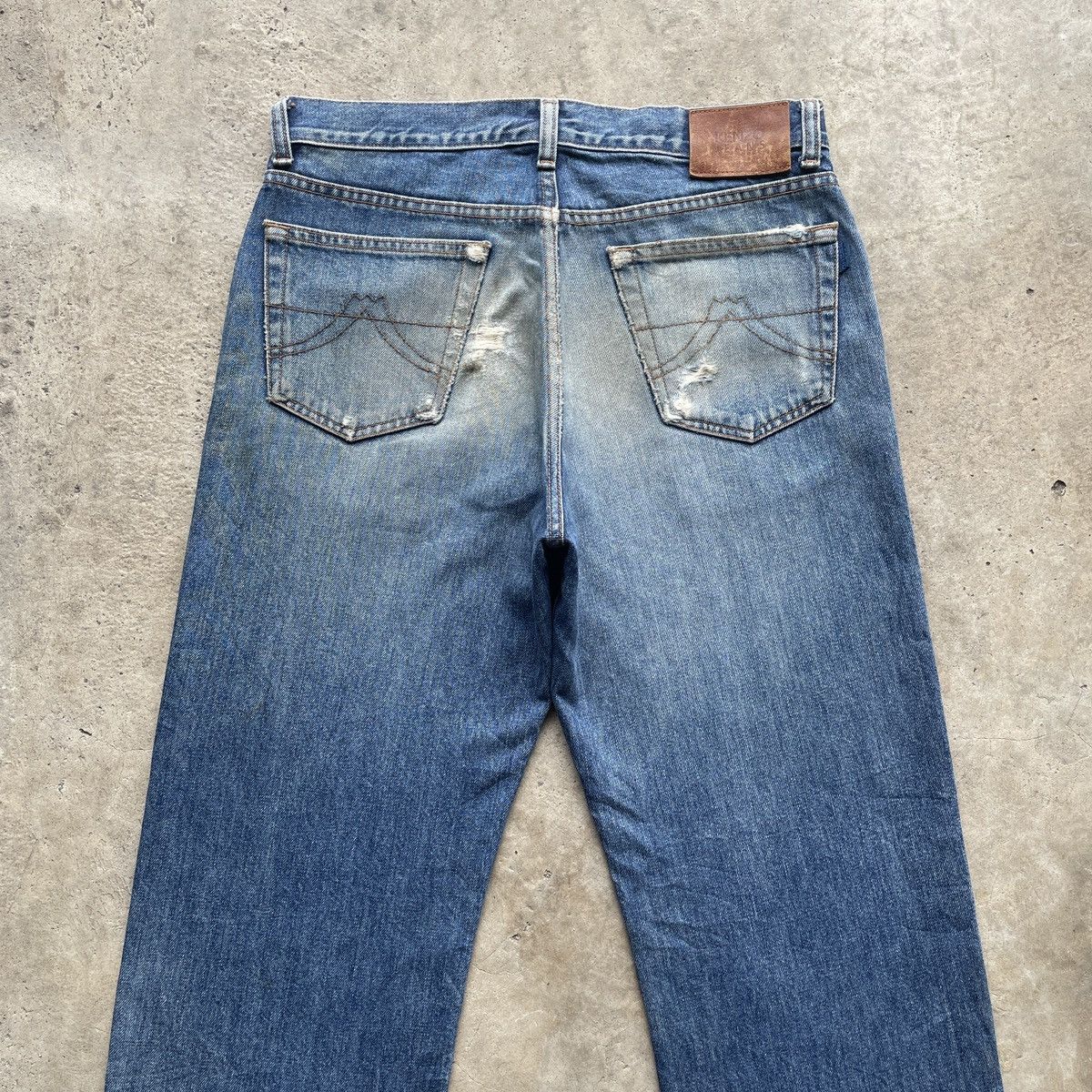 Jean × Kenzo W31x29.5 Vintage Kenzo Jeans Faded Denim Pants Size US 31 - 12 Thumbnail