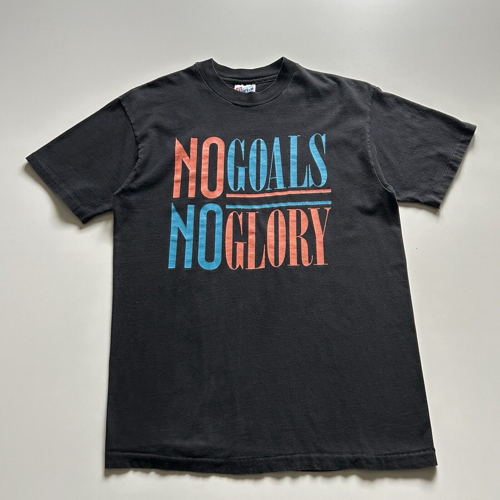Hanes Vintage 90s No Goals No Glory Funny T Shirt Medium USA Made Size US M / EU 48-50 / 2 - 1 Thumbnail