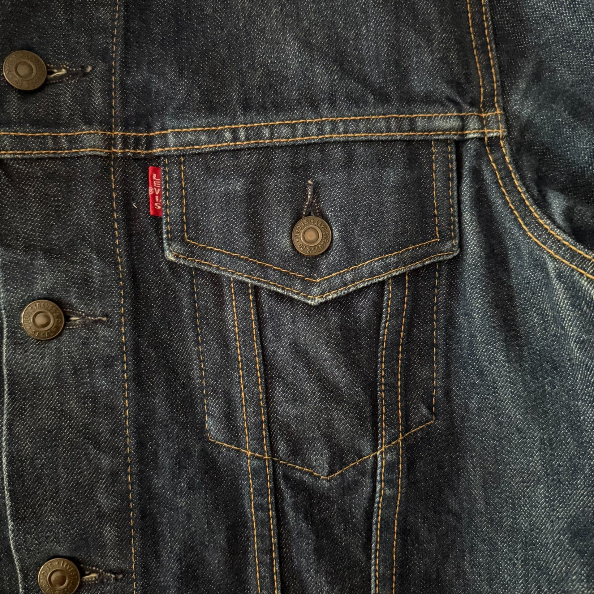 Levi's Vintage Clothing Levi's LVC70505 Raw Denim Jacket Size US XXS / EU 40 - 3 Thumbnail