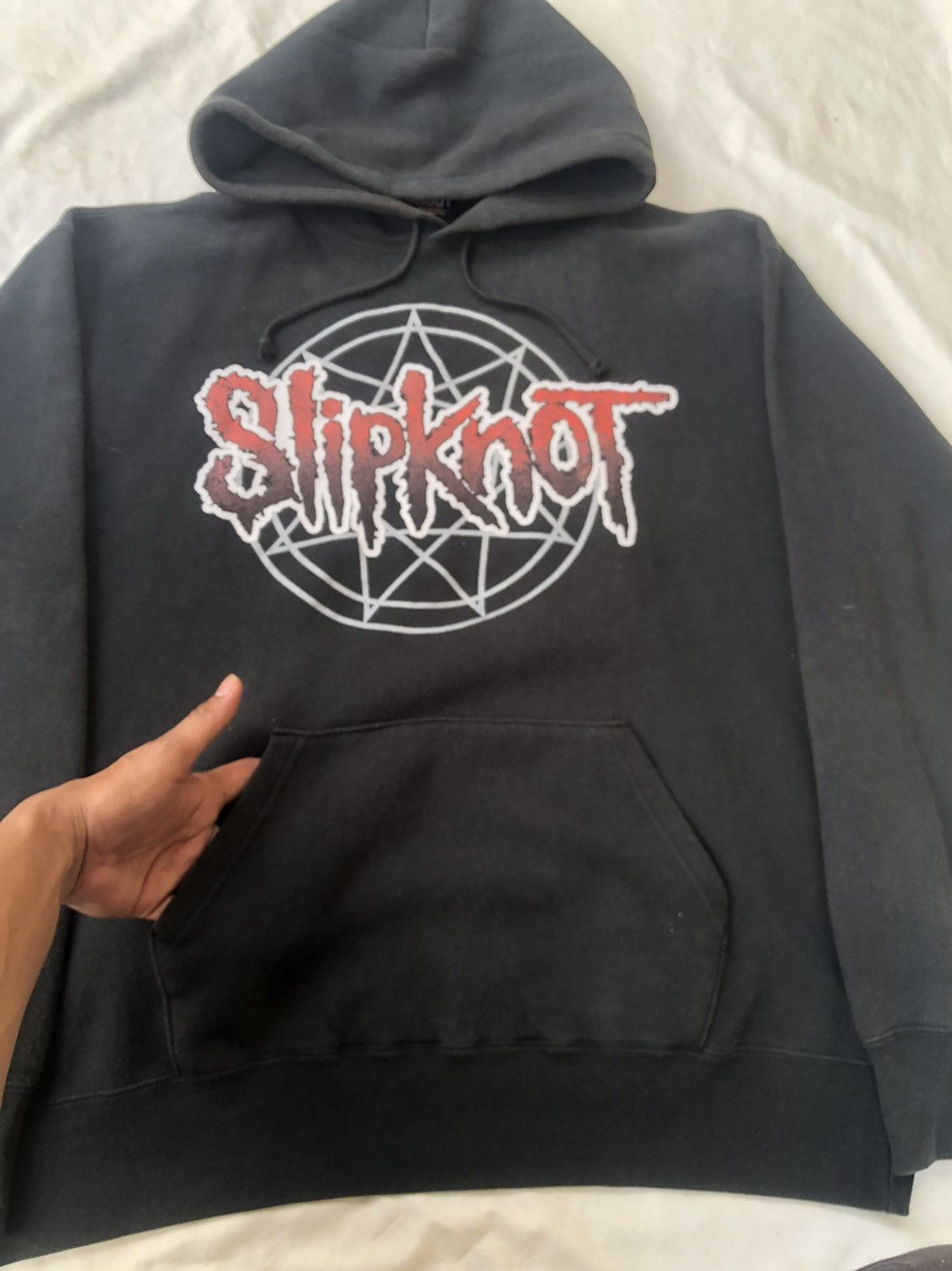 Band Tees × Vintage 00S VINTAGE SLIPKNOT HOODIE Size US L / EU 52-54 / 3 - 2 Thumbnail