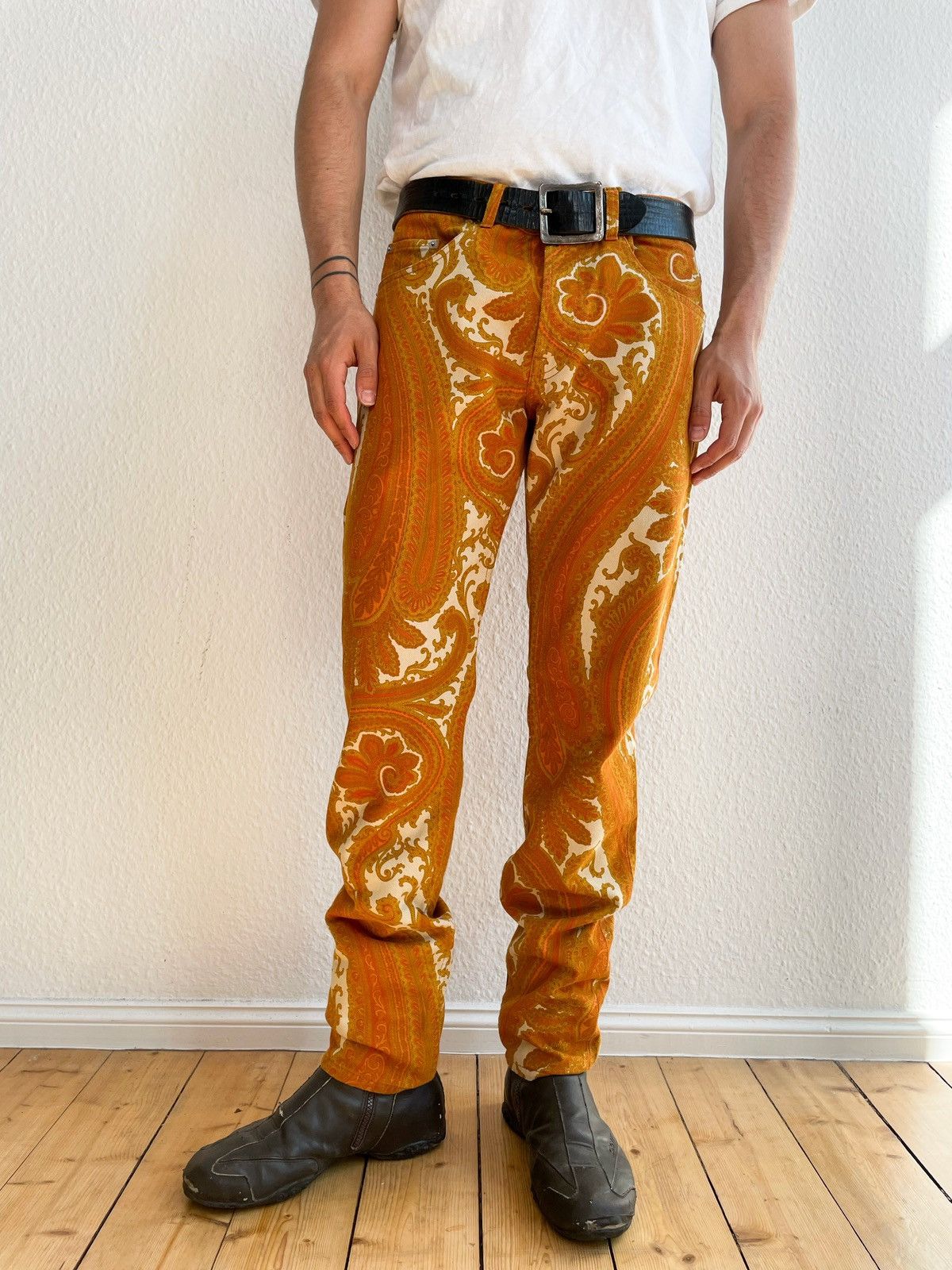 Dries Van Noten S/S 13 Paisley Print Jeans Size US 33 - 1 Thumbnail