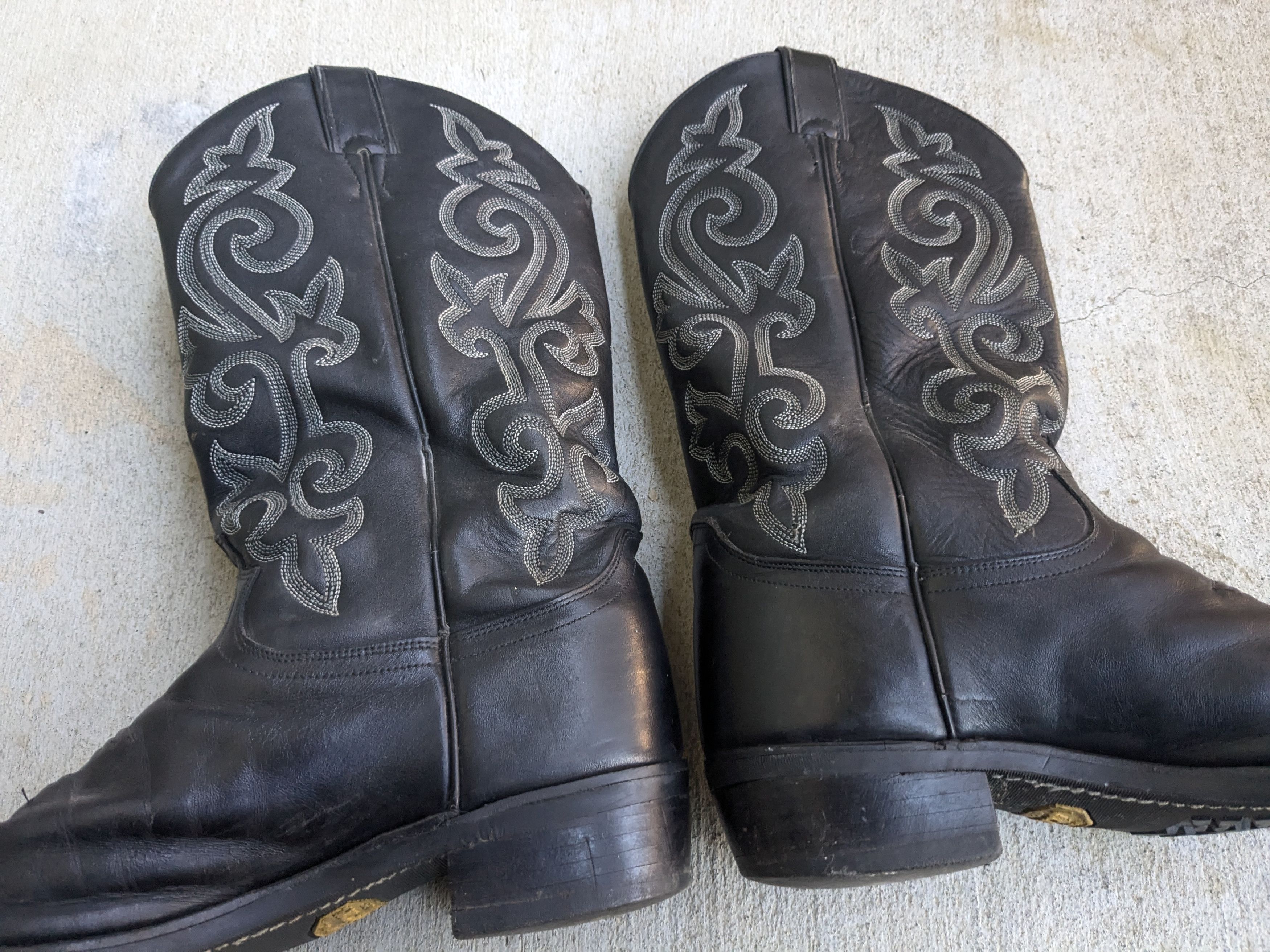 Justin Boots Justin Cowboy Boots Black 9 EE Leather USA Western Size US 9 / EU 42 - 6 Thumbnail