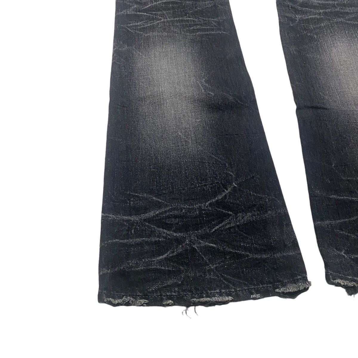 CIVARIZE Civarize Black Whisker Denim Flare Jeans Size US 30 / EU 46 - 14 Thumbnail