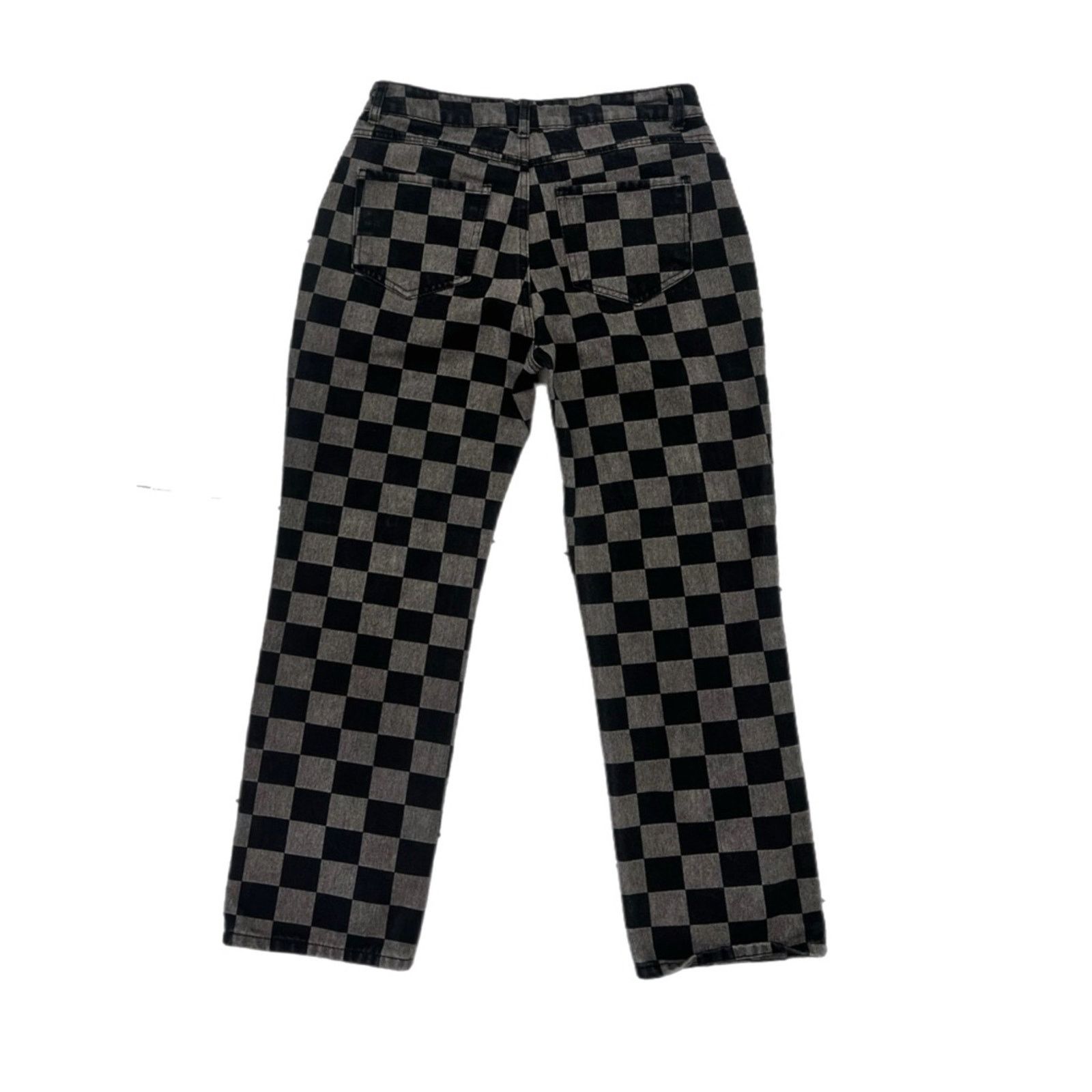 Vintage Cuidado con el perro Checker Women’s Pants Size 32" / US 10 / IT 46 - 2 Thumbnail
